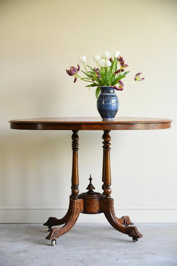 Victorian Walnut Centre Table (1 of 12)