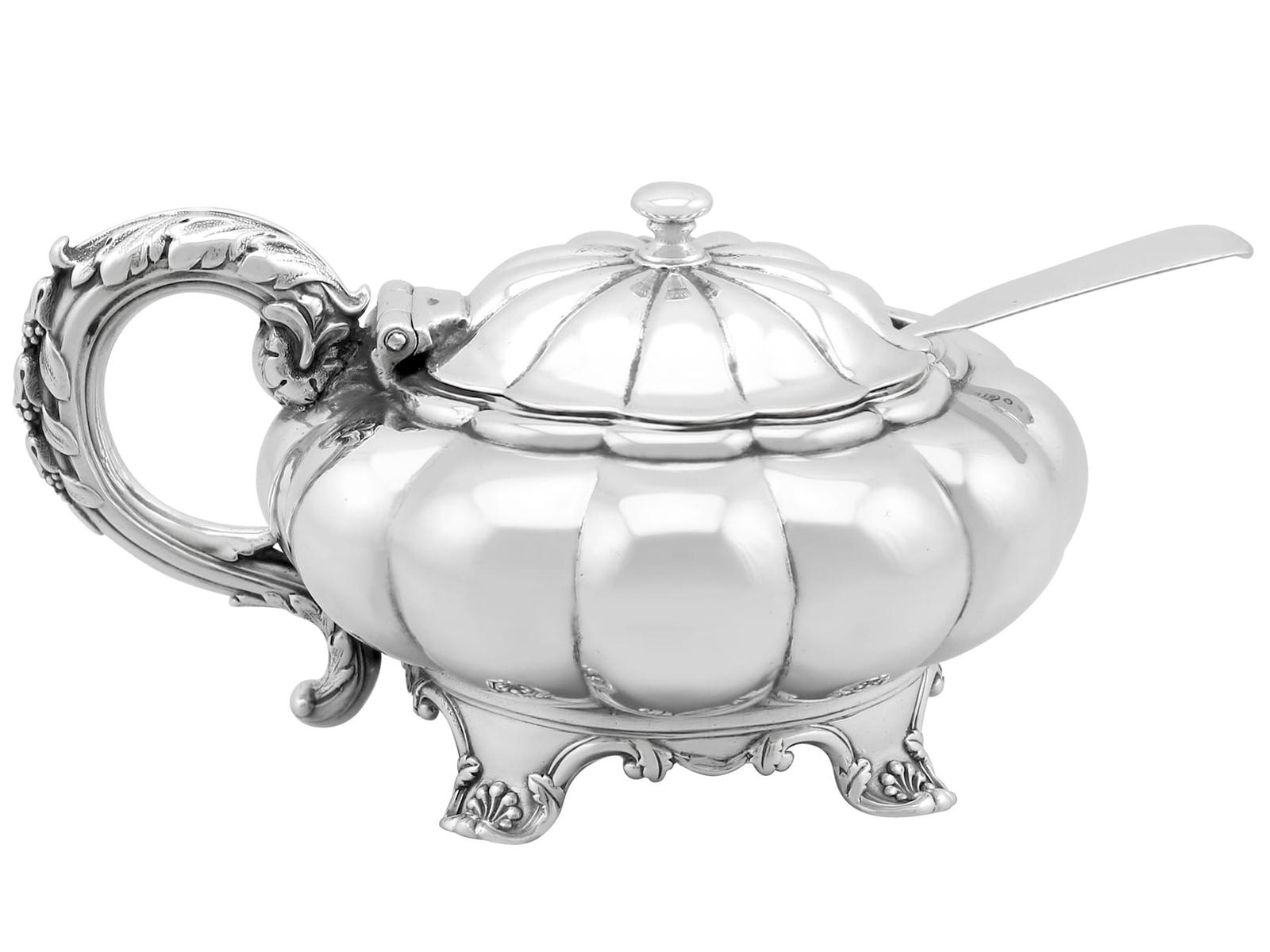 Antique George IV Sterling Silver Mustard Pot 1827 (1 of 12)