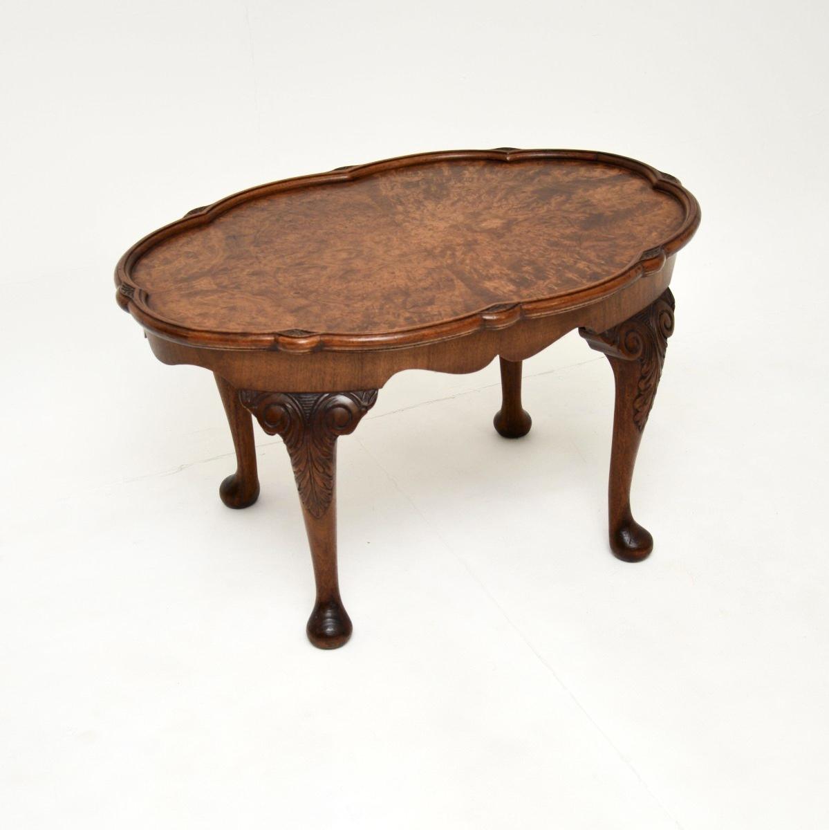 Antique Burr Walnut Pie Crust Coffee Table (1 of 7) Antique Burr Walnut Pie Crust Coffee Table (1 of 7)