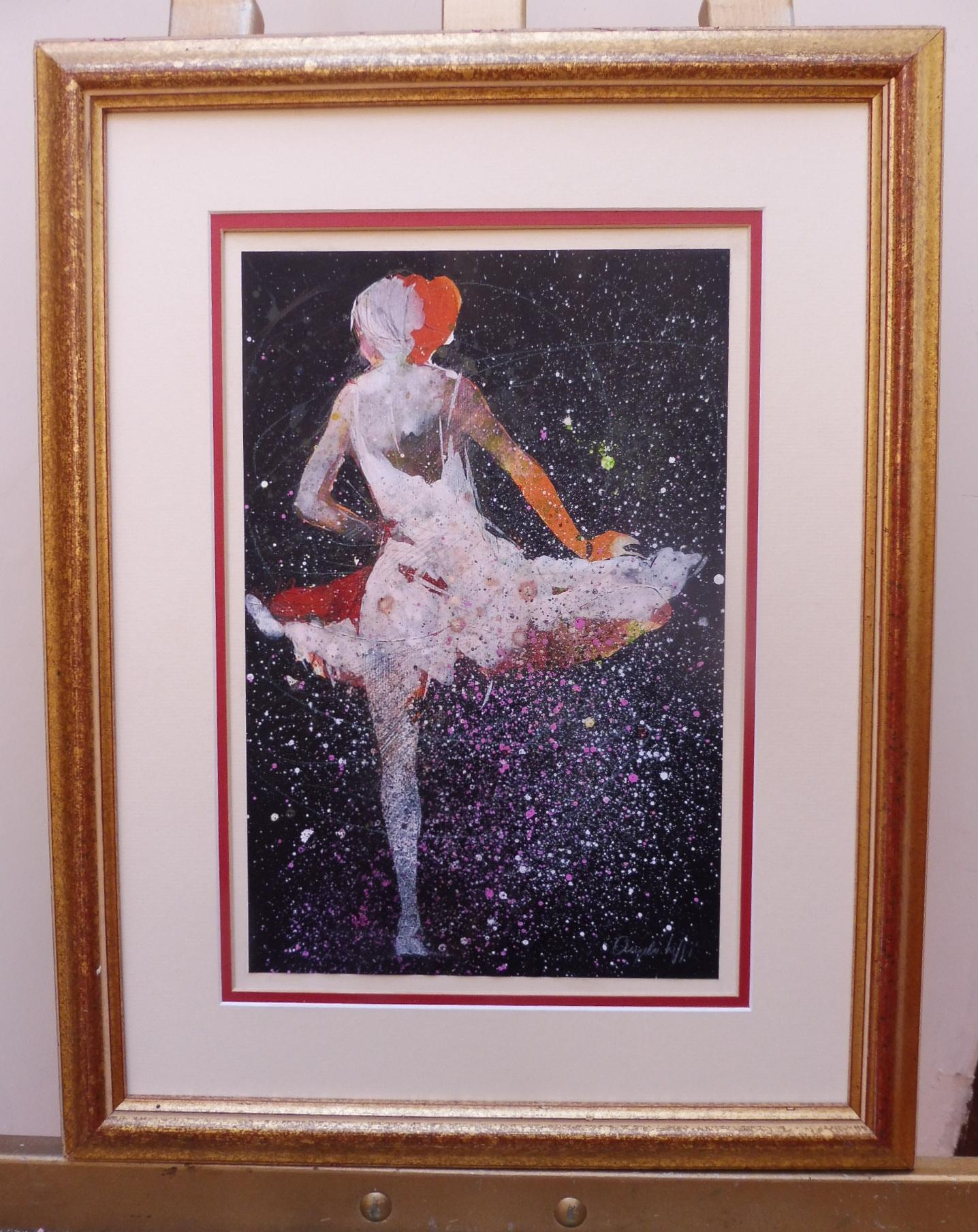 Watercolour Prima Donna Ballerina Signed (1 of 12)
