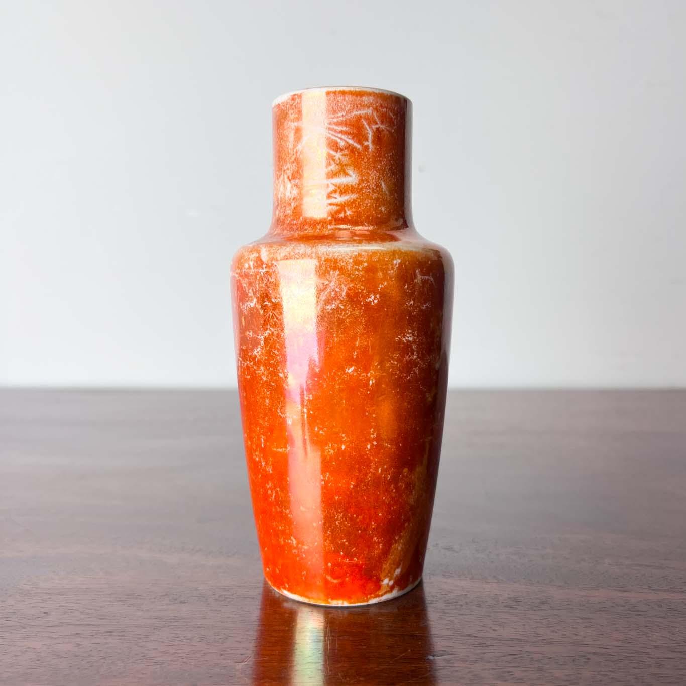 Ruskin Pottery Orange Lustre Vase (1 of 9) Ruskin Pottery Orange Lustre Vase (1 of 9)