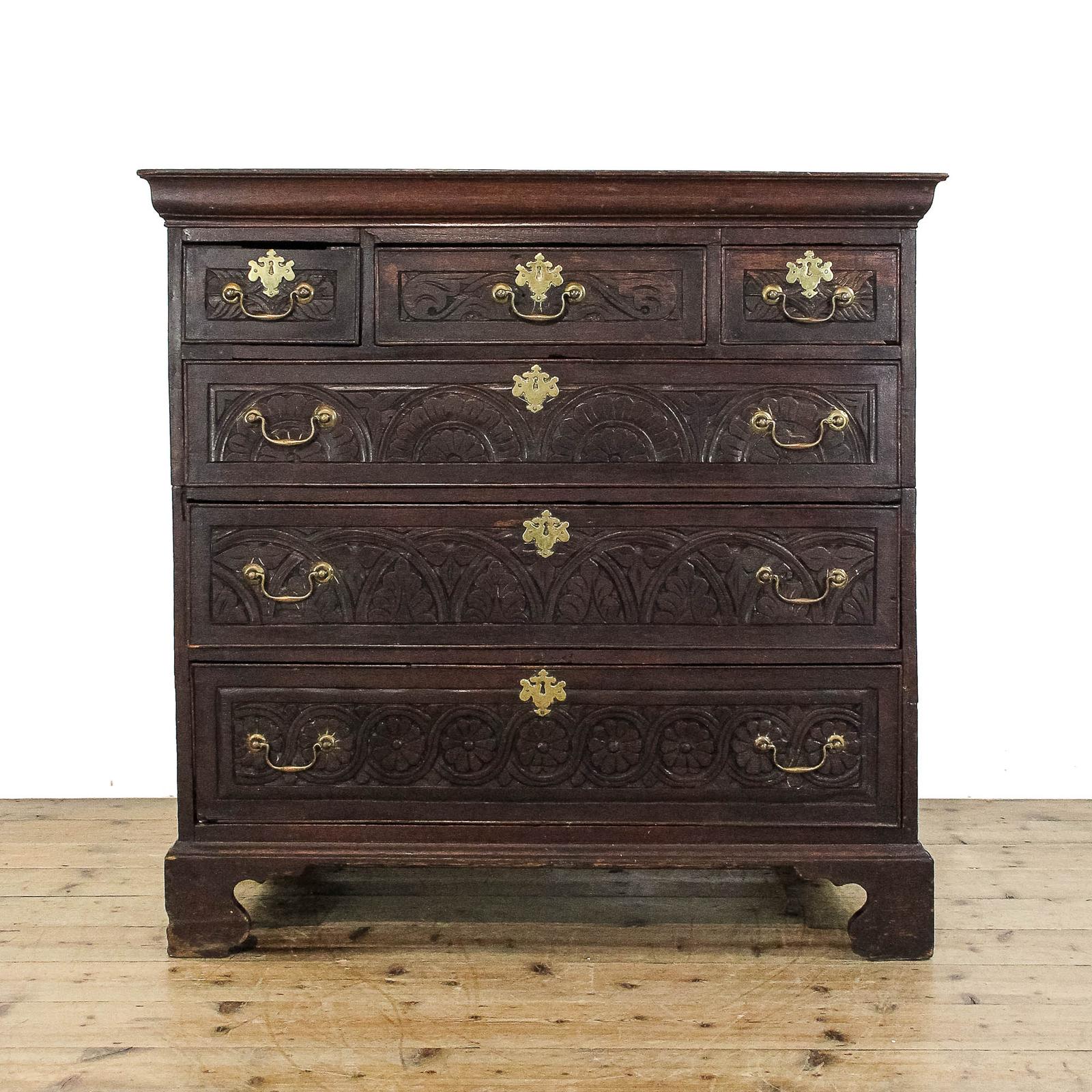 Antique 18th Century Oak Chest of Drawers (1 of 12)