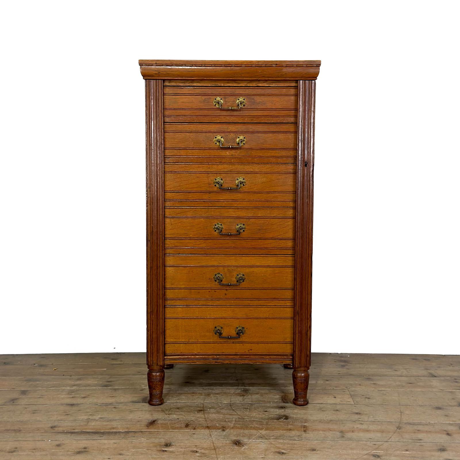 Antique Late Victorian Oak Wellington Chest of Drawers (1 of 9) Antique Late Victorian Oak Wellington Chest of Drawers (1 of 9)