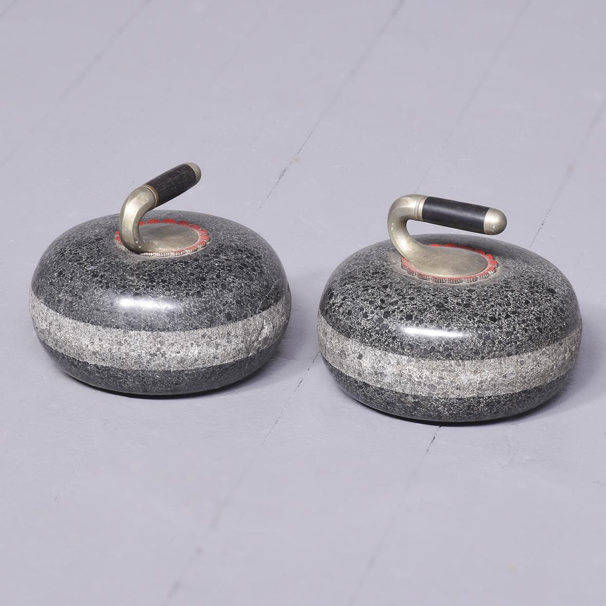 Pair of Victorian Scottish Curling Stones (1 of 5)