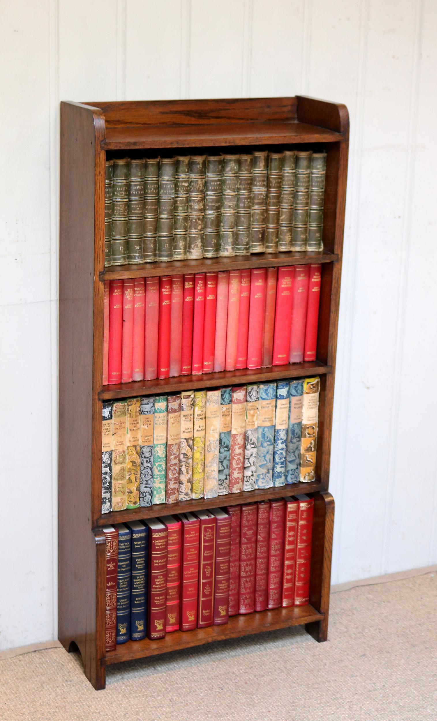 Small Proportioned Open Oak Bookcase (1 of 9) Small Proportioned Open Oak Bookcase (1 of 9)