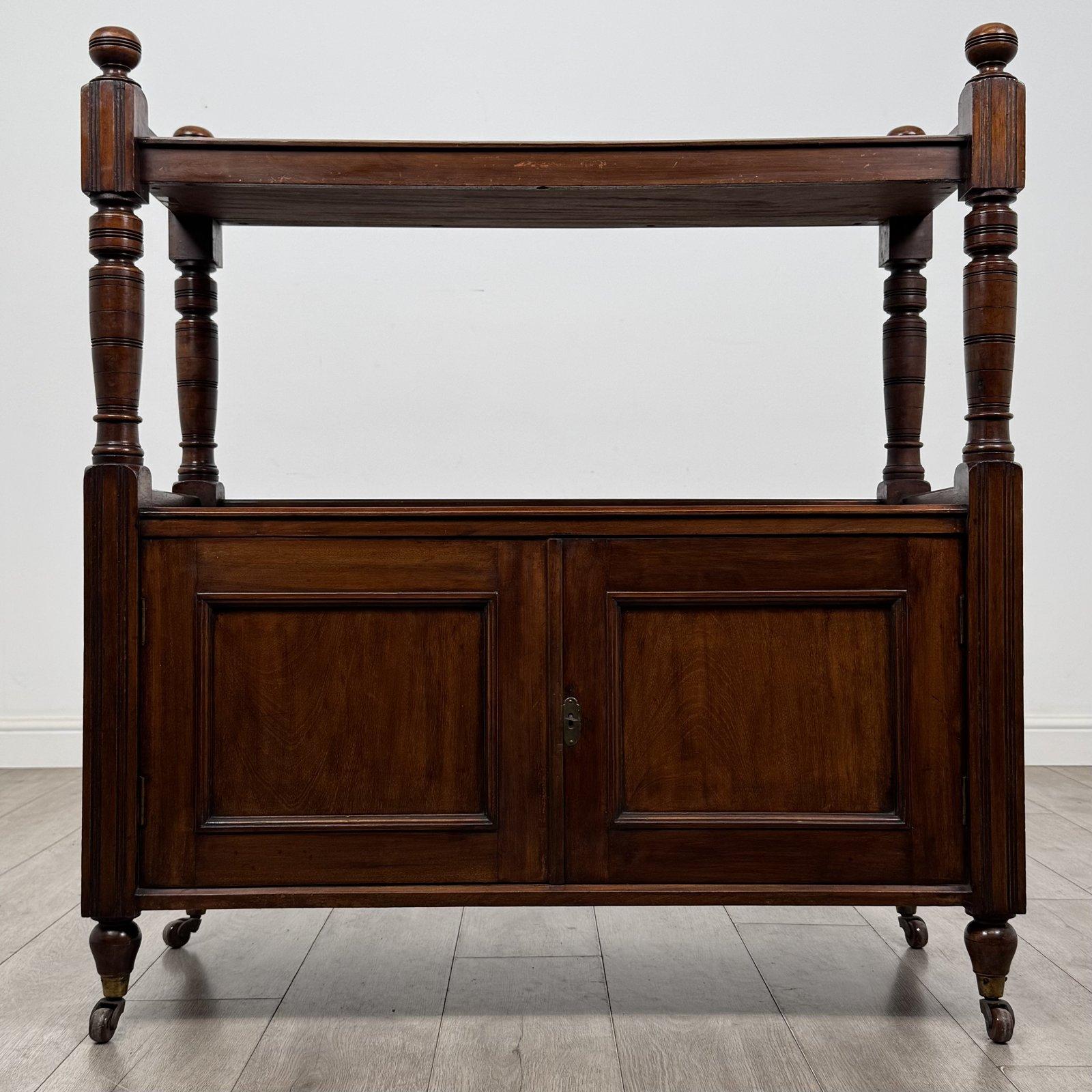 Antique Victorian Mahogany Buffet Trolley | Cupboard Base on Castors | AF-6651 (1 of 10) Antique Victorian Mahogany Buffet Trolley | Cupboard Base on Castors | AF-6651 (1 of 10)