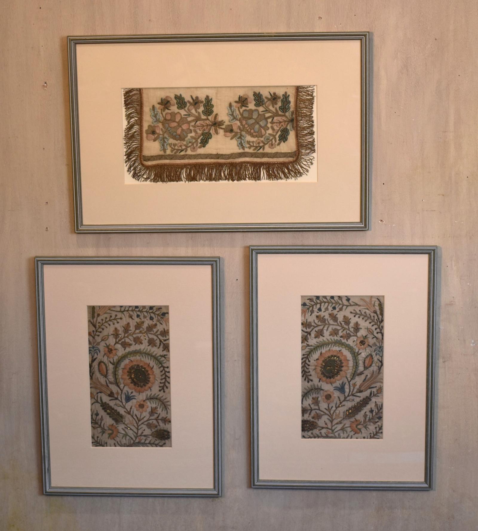Three Framed Early Needleworks (1 of 5) Three Framed Early Needleworks (1 of 5)