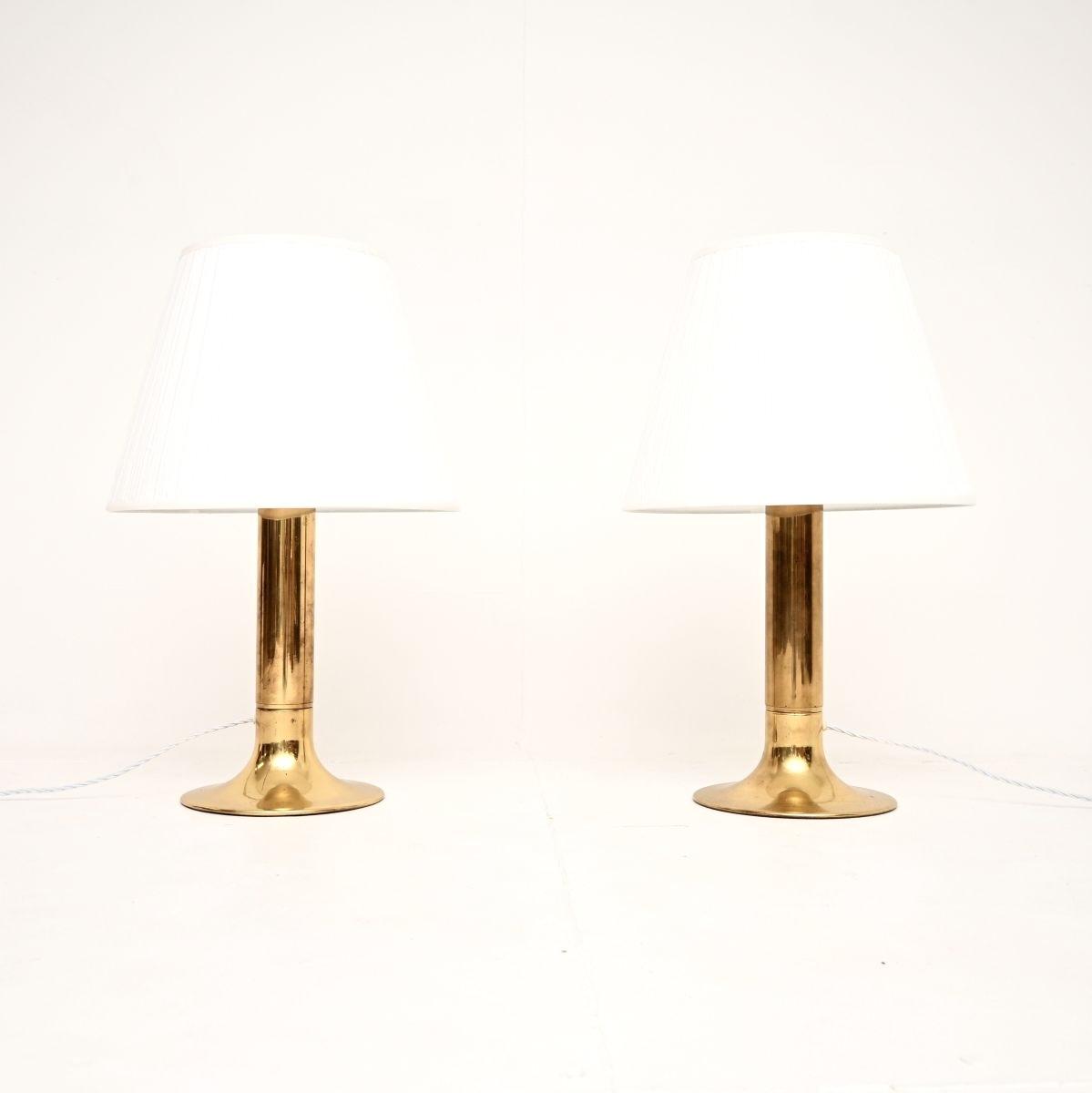 Pair of Vintage Swedish Brass Table Lamps by Hans-agne Jakobsson (1 of 8) Pair of Vintage Swedish Brass Table Lamps by Hans-agne Jakobsson (1 of 8)