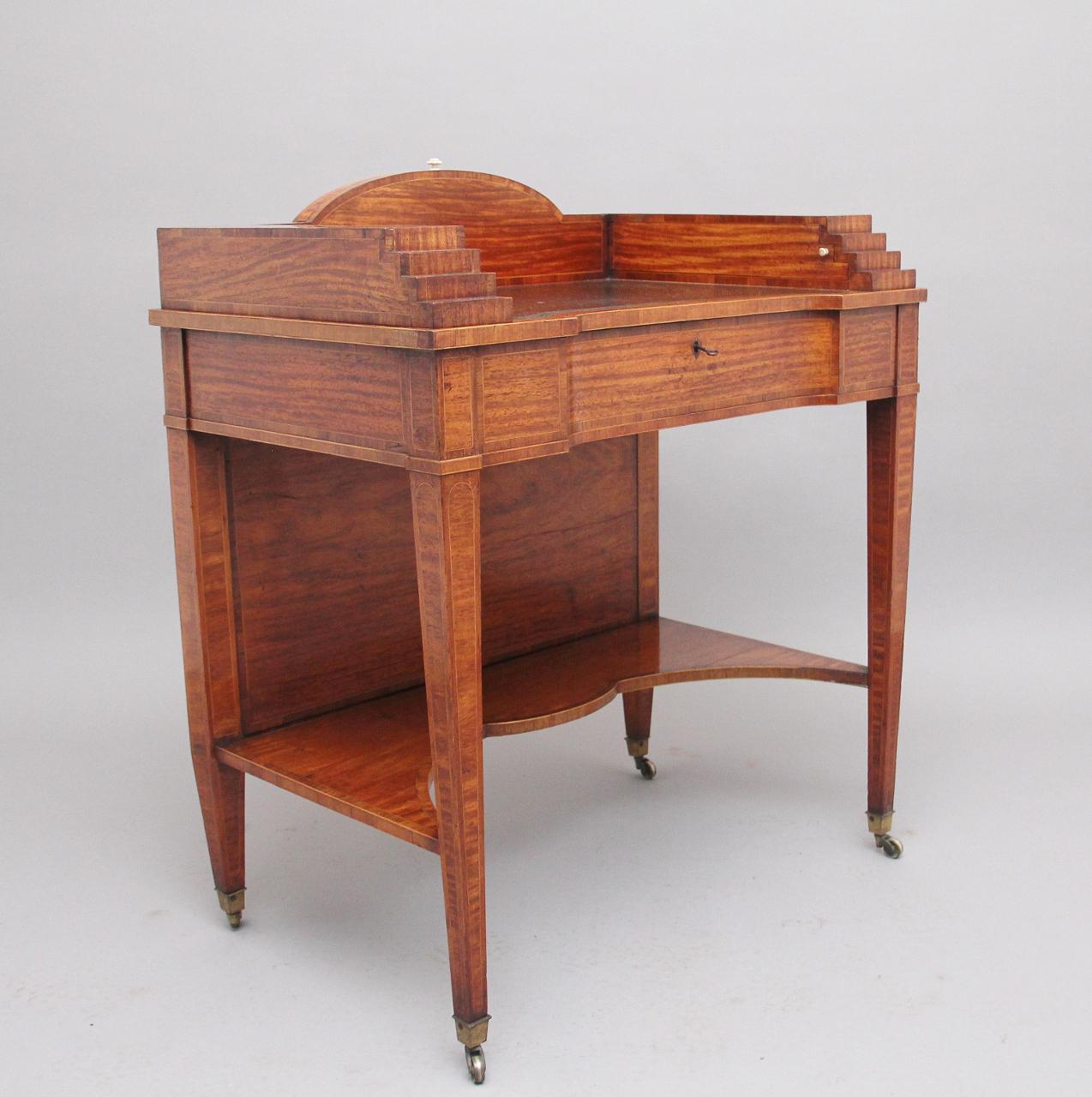 19th Century Satinwood Ladies Writing Table (1 of 14)