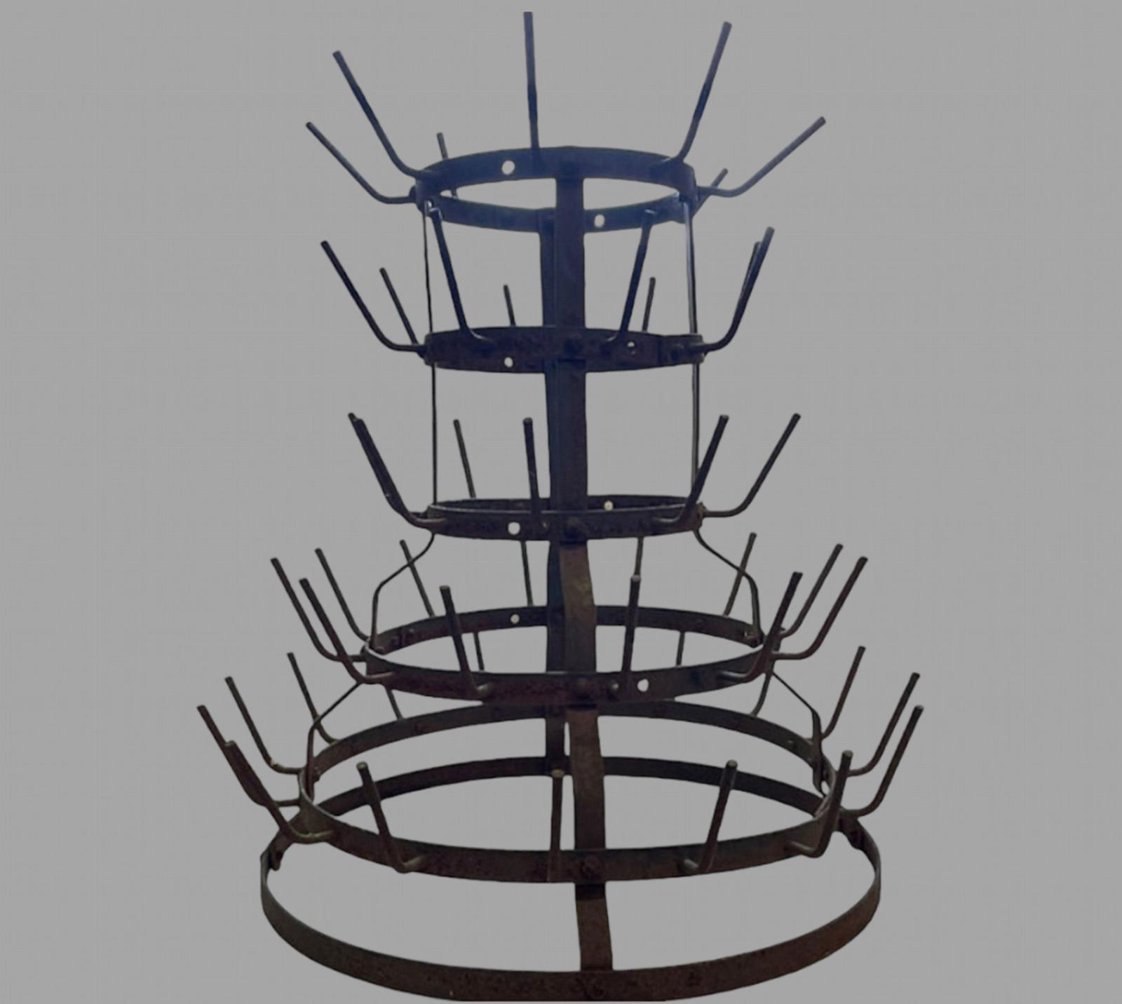 French Wrought Iron Bottle Dryer (1 of 4) French Wrought Iron Bottle Dryer (1 of 4)