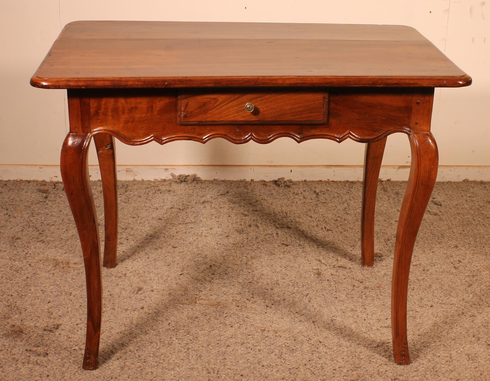 18th Century Walnut Side Table / Writing Table (1 of 11)