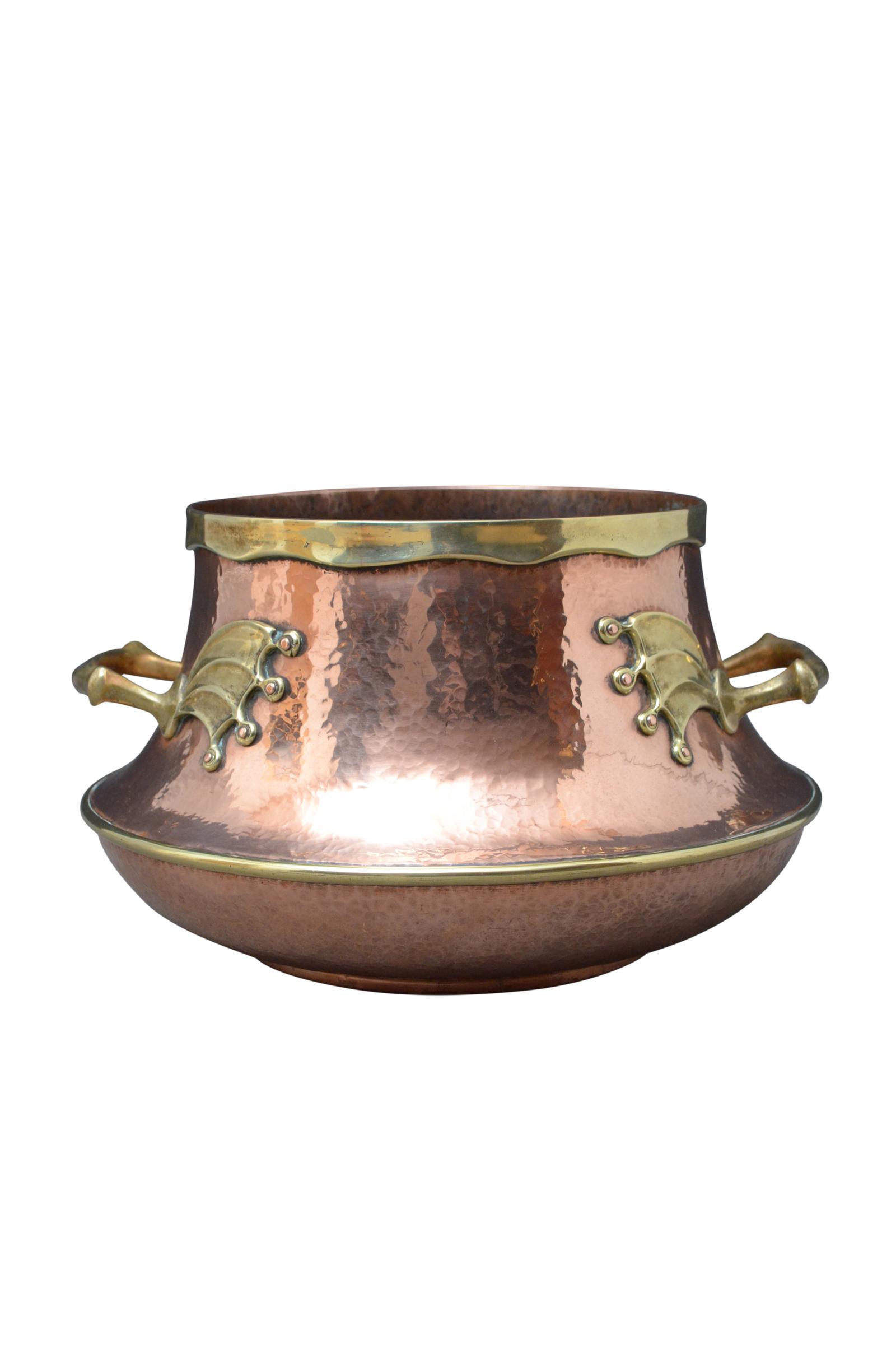 Rare Large 19th Century Victorian Copper & Brass Jardinière Vessel (1 of 10) Rare Large 19th Century Victorian Copper & Brass Jardinière Vessel (1 of 10)