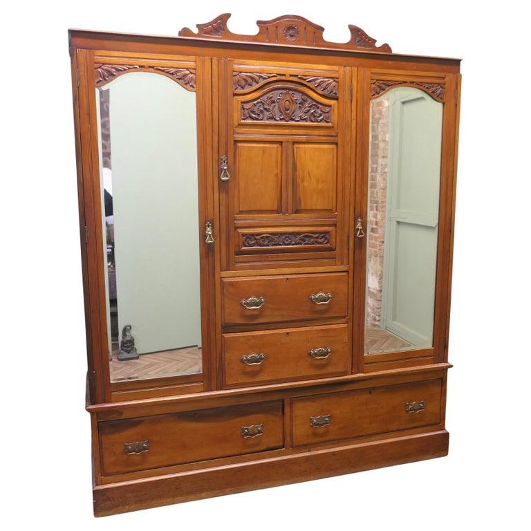 Large Arts & Crafts Wardrobe Compactum (Dismantles) (1 of 7) Large Arts & Crafts Wardrobe Compactum (Dismantles) (1 of 7)