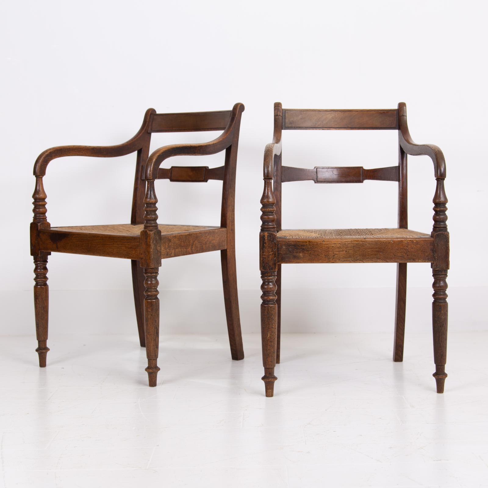 Georgian Oak Country Elbow Chairs We Have A Pair 1820s (1 of 19) Georgian Oak Country Elbow Chairs We Have A Pair 1820s (1 of 19)