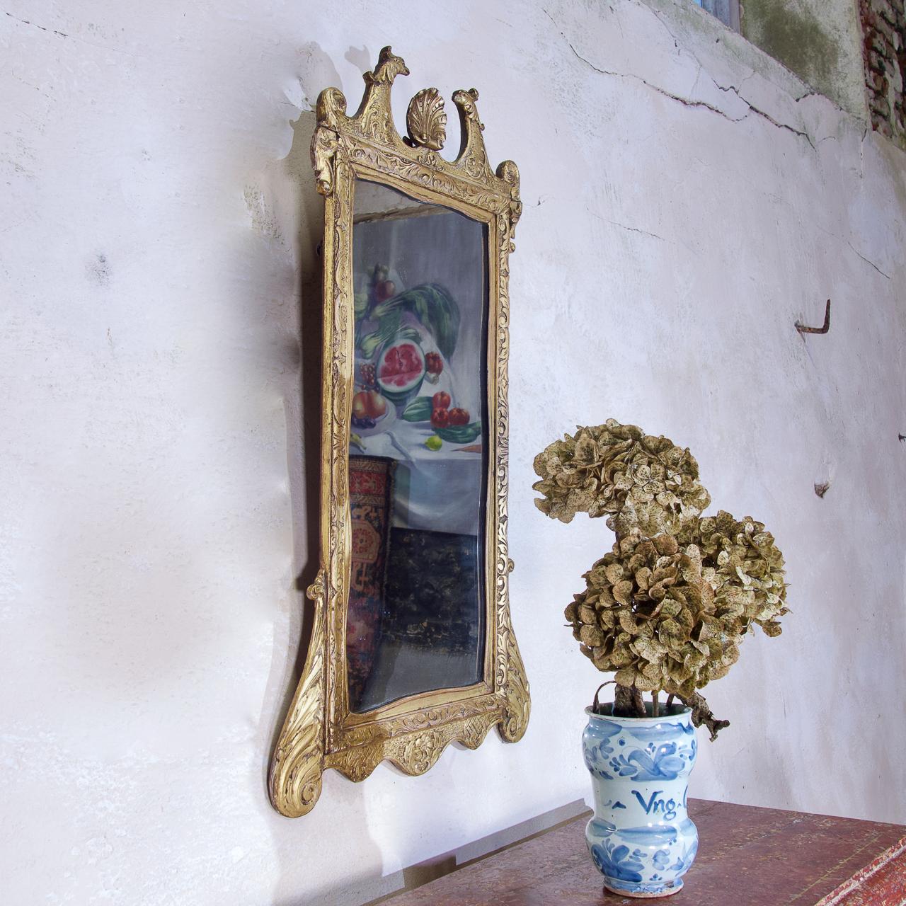 Late 19th Century George II Style Giltwood Mirror (1 of 9)