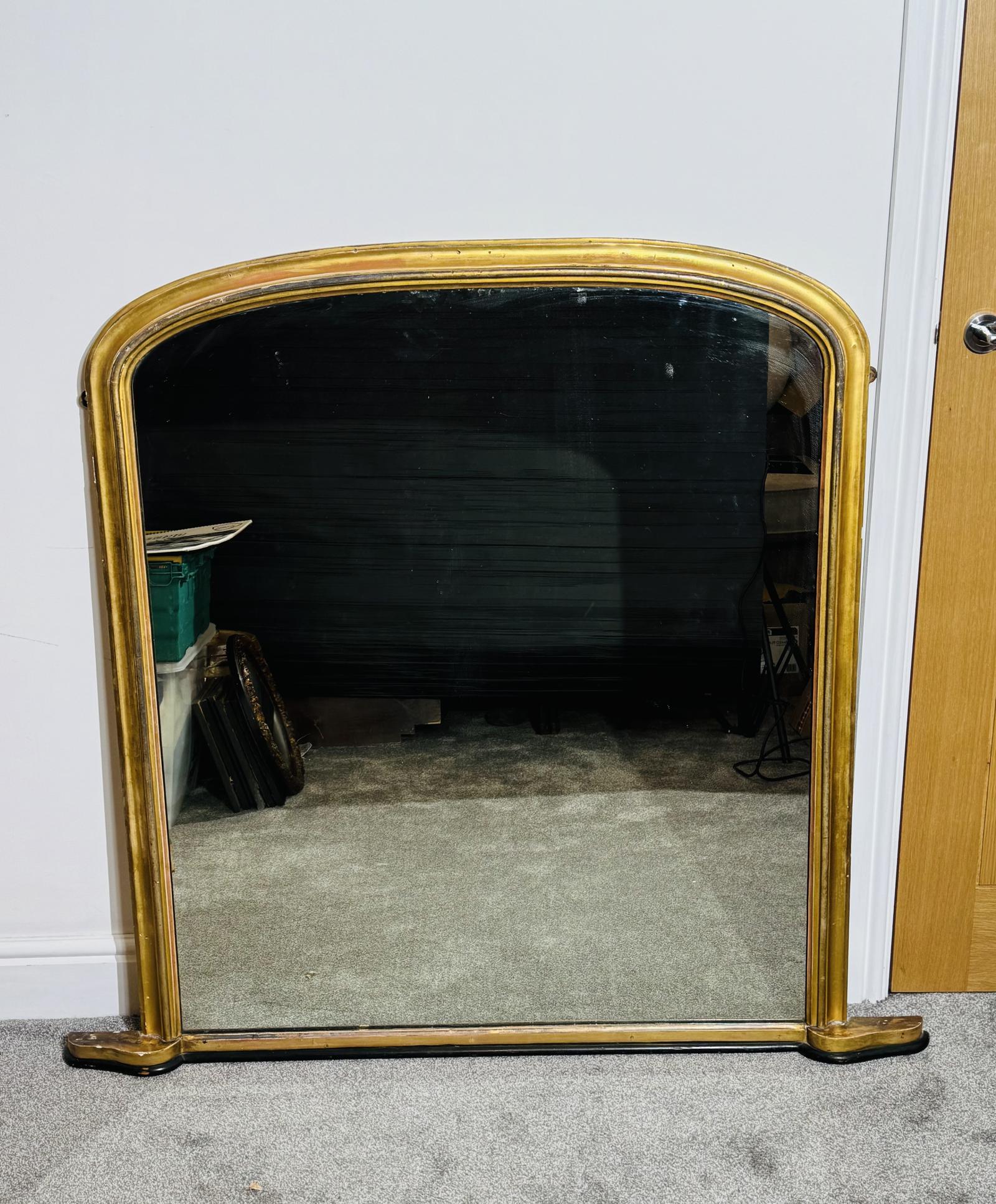 19th Century Gilt and Ebony Overmantel (1 of 11) 19th Century Gilt and Ebony Overmantel (1 of 11)