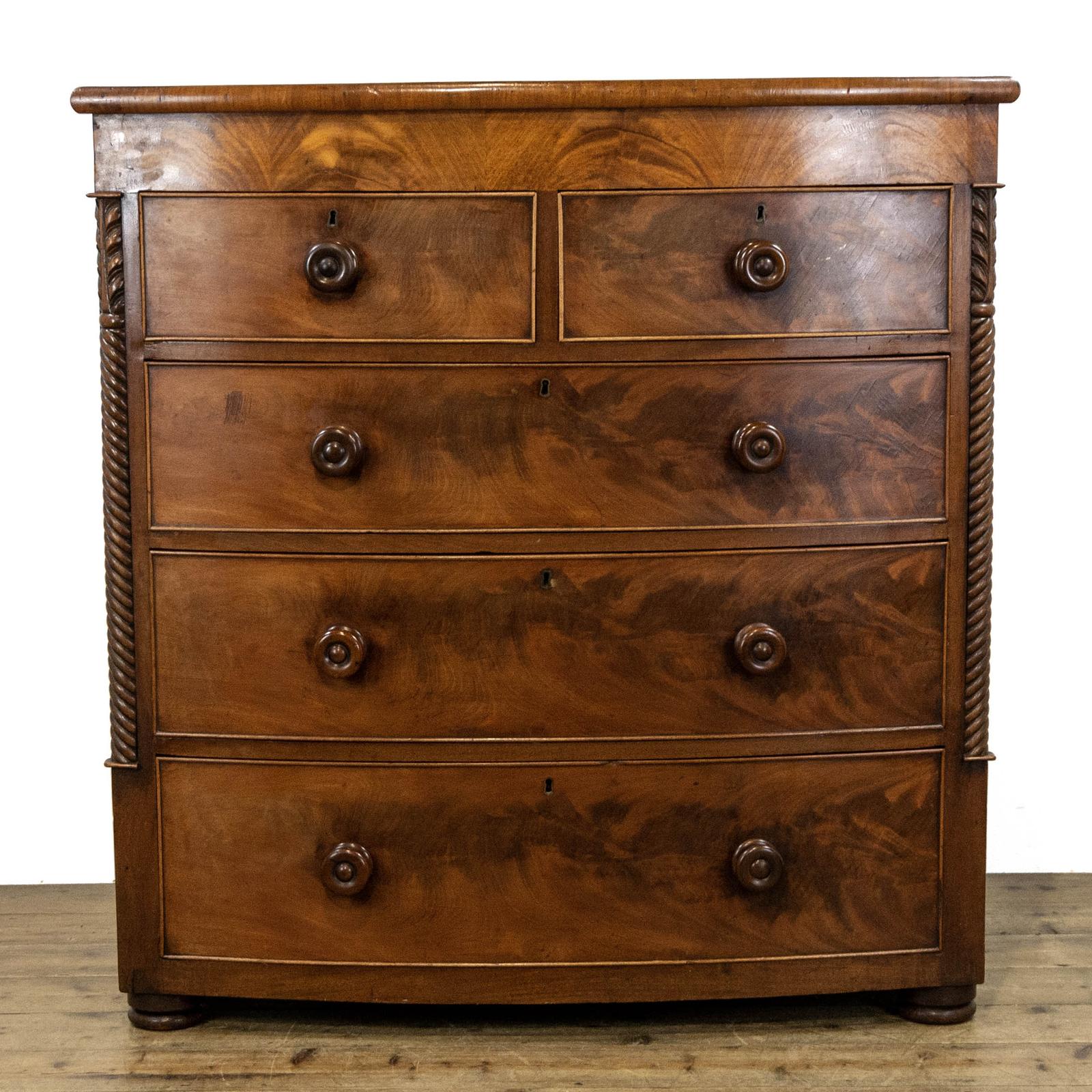 Victorian Mahogany Bow Front Chest of Drawers (1 of 10) Victorian Mahogany Bow Front Chest of Drawers (1 of 10)