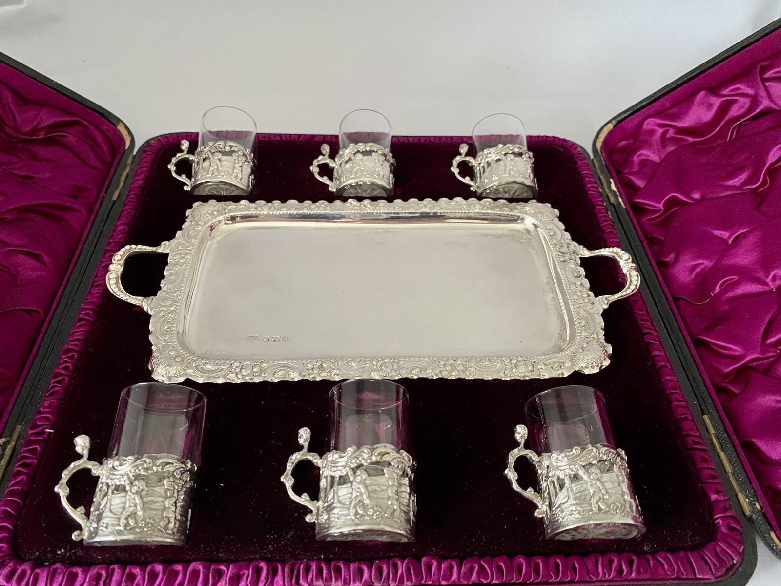 Victorian Silver Liqueur Set c.1890 (1 of 15)
