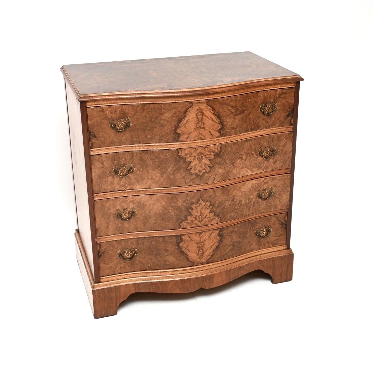 Serpentine Burr Walnut Chest of Drawers (1 of 9) Serpentine Burr Walnut Chest of Drawers (1 of 9)