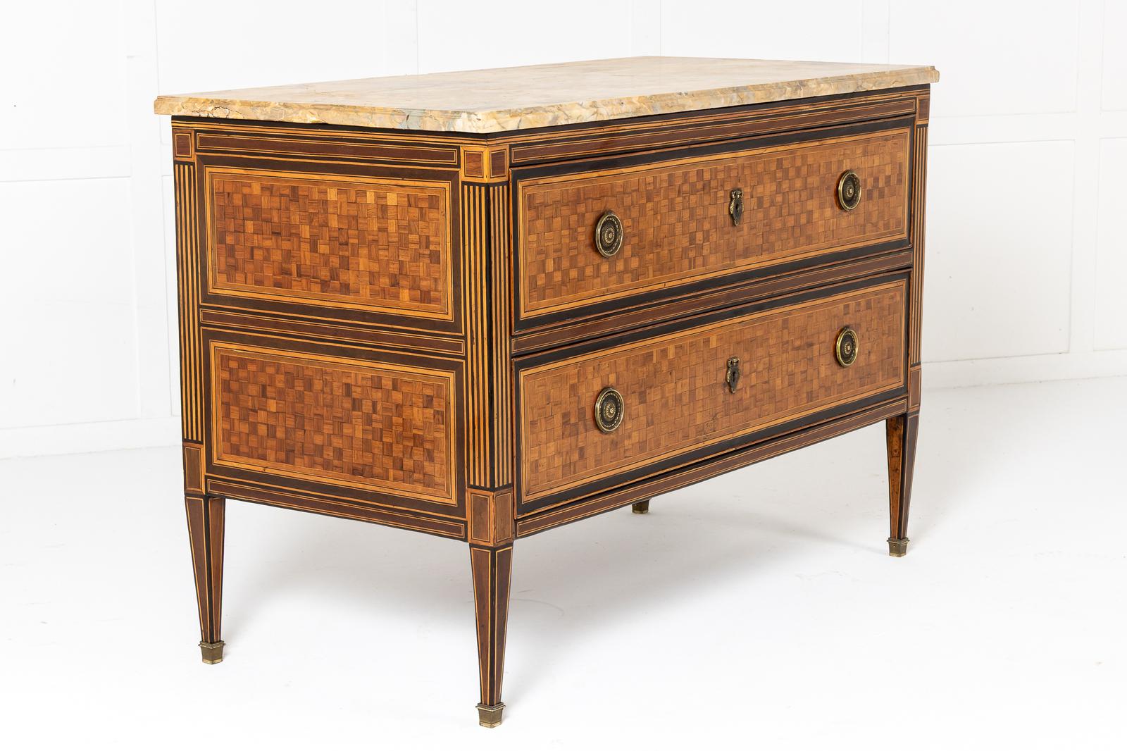 18th Century Italian Walnut and Rosewood Commode (1 of 9)