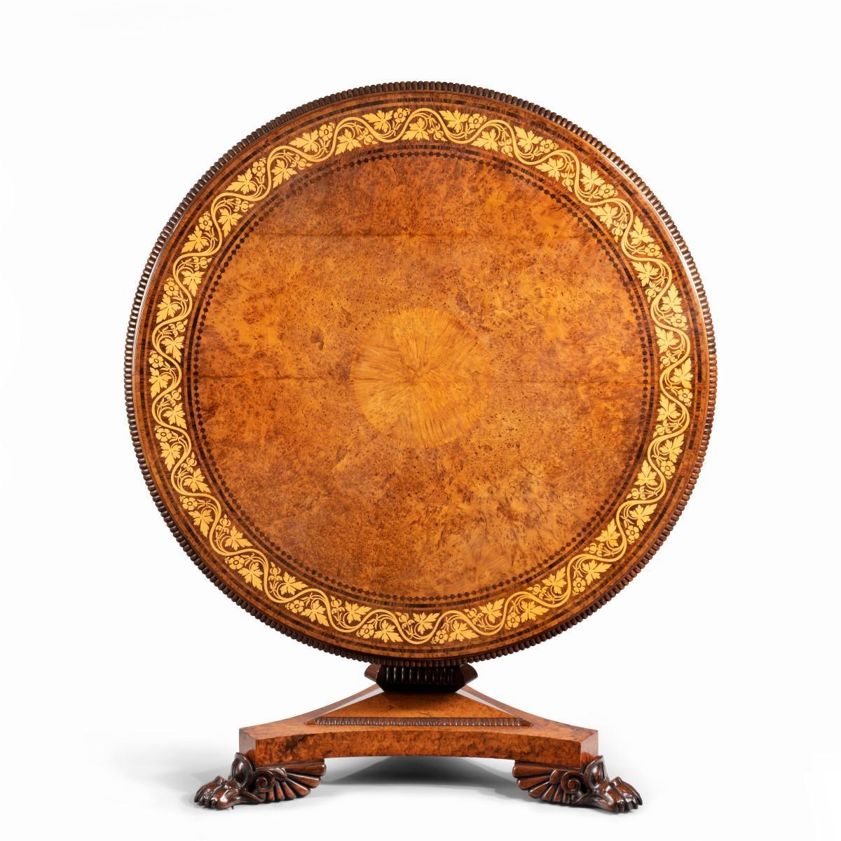 George IV Tilt-top Centre Table by George Bullock (1 of 8) George IV Tilt-top Centre Table by George Bullock (1 of 8)