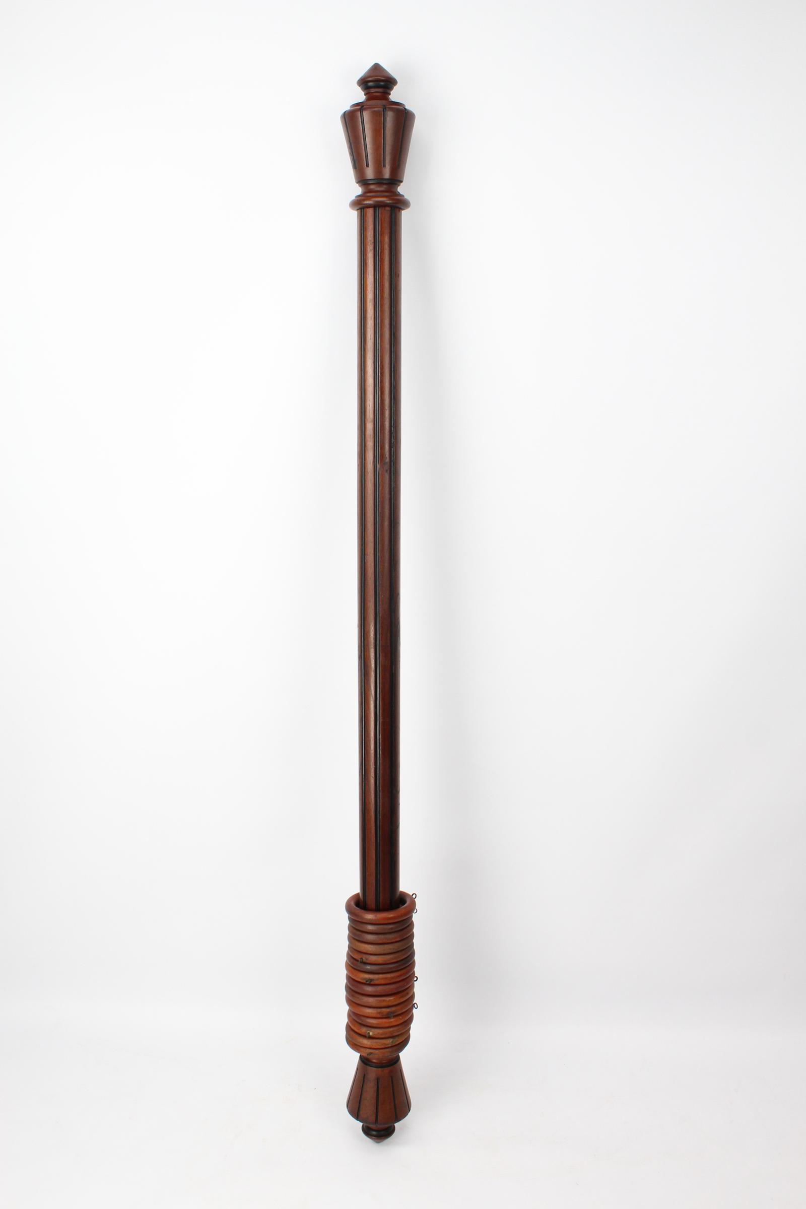 Antique Victorian Mahogany Curtain Pole (5FT 5″) (1 of 11)