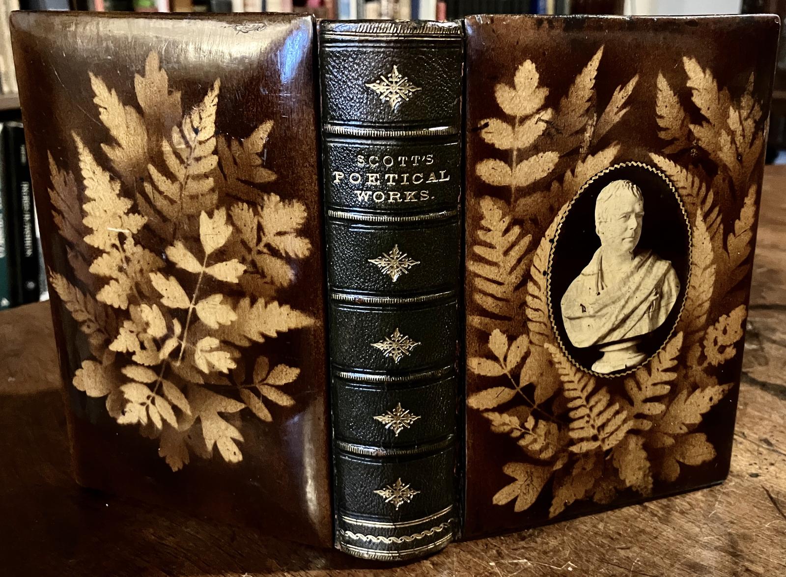 1870 Poetical Works of Sir Walter Scott Wooden Mauchline Ware Binding (1 of 4) 1870 Poetical Works of Sir Walter Scott Wooden Mauchline Ware Binding (1 of 4)