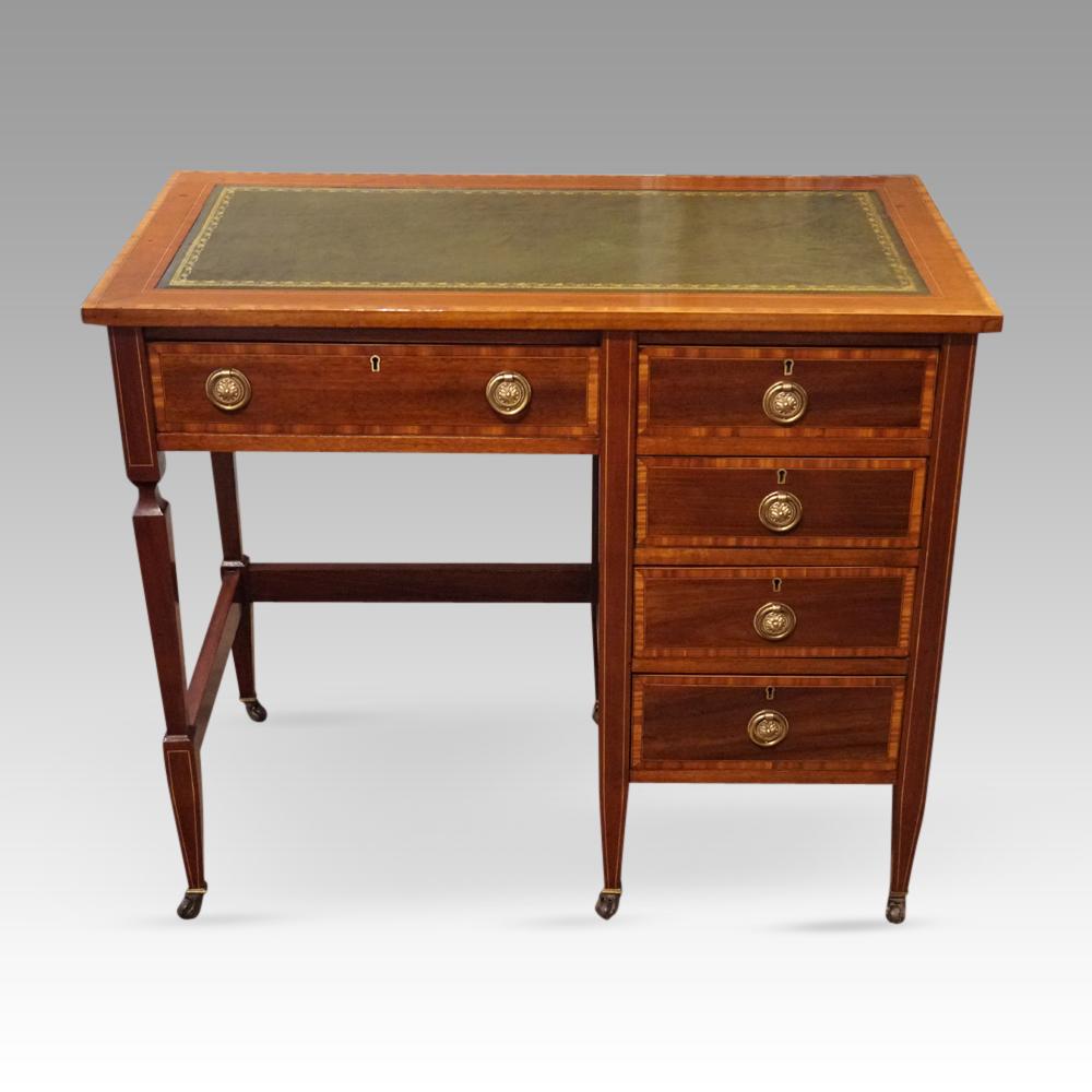Edwardian Inlaid Mahogany Desk (1 of 10)