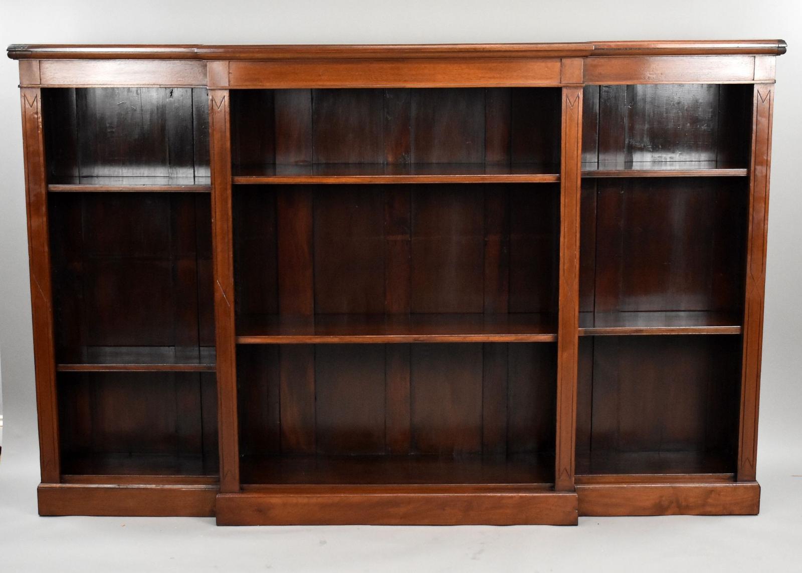 Victorian Mahogany Open Bookcase (1 of 9)