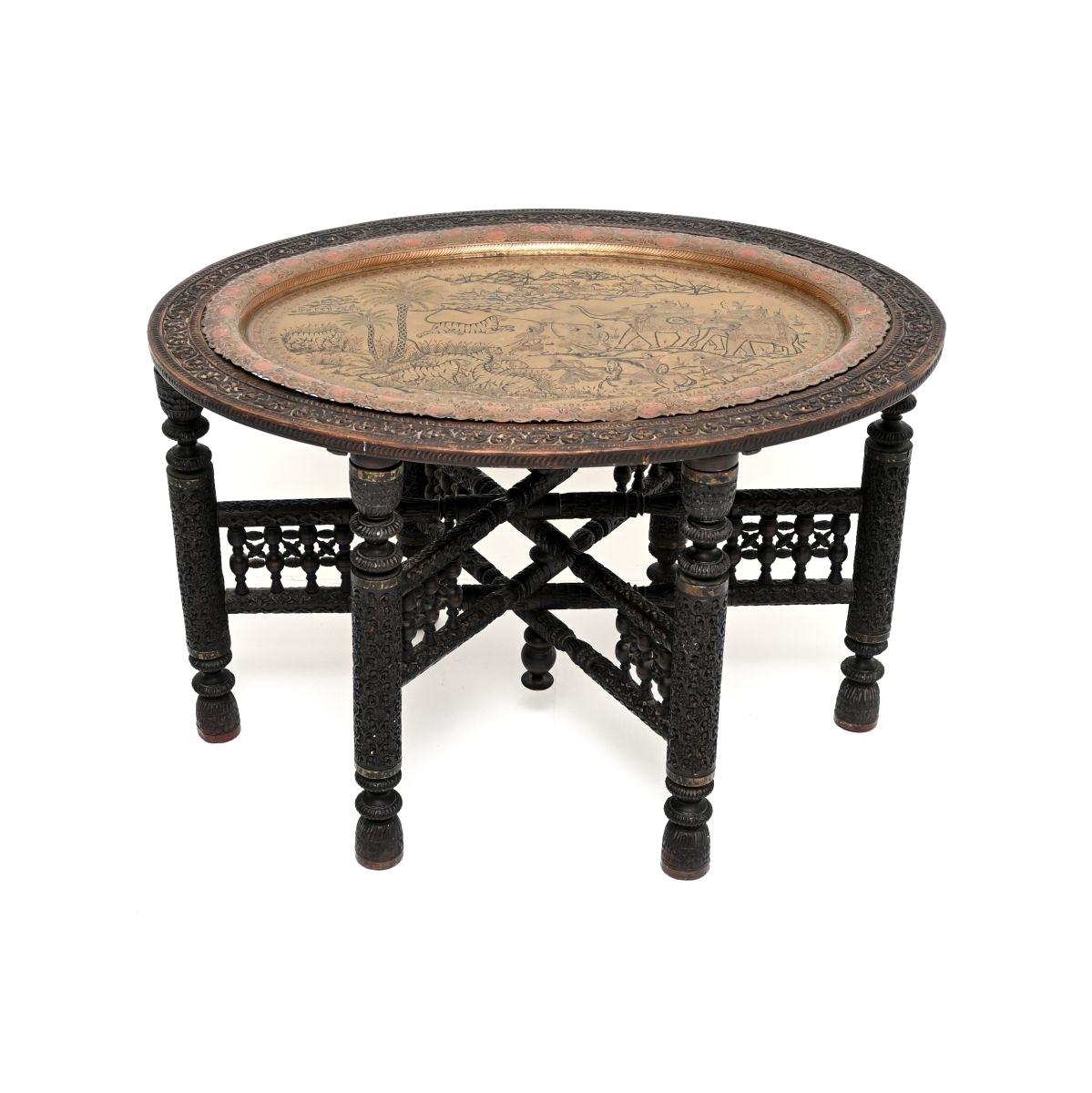 Antique Indian Tray Top Coffee Table (1 of 10) Antique Indian Tray Top Coffee Table (1 of 10)