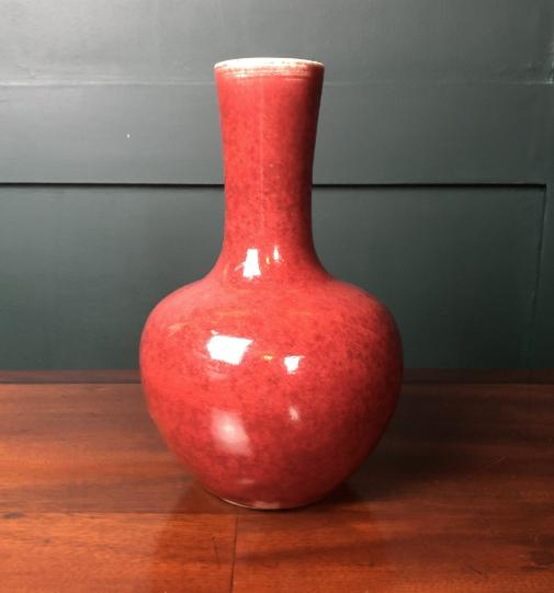 Antique Chinese Flambé-glazed Sang de Boeuf Bottle Vase (1 of 7)