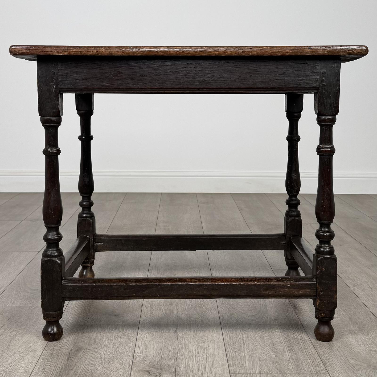 Antique 18th Century Side Table in Oak (1 of 9)