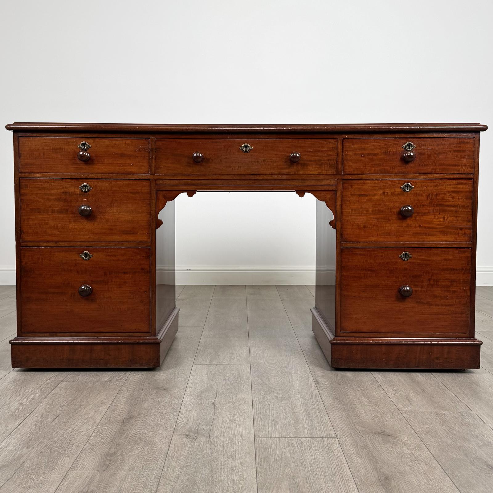 Antique 19th Century Finest Quality Desk in Mahogany (1 of 12)