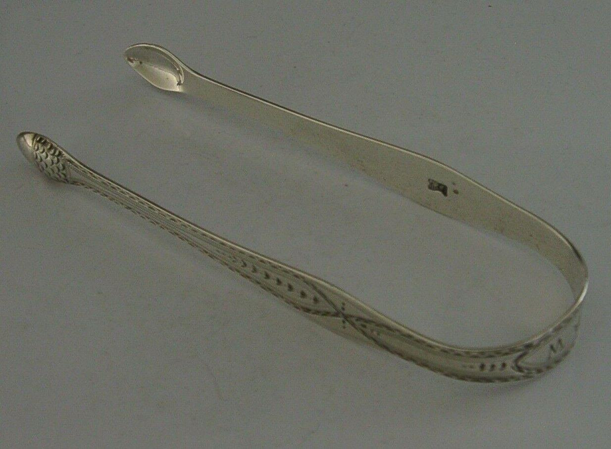 Antique Hester Bateman Sterling Silver Bright Cut Sugar Tongs (1 of 9) Antique Hester Bateman Sterling Silver Bright Cut Sugar Tongs (1 of 9)