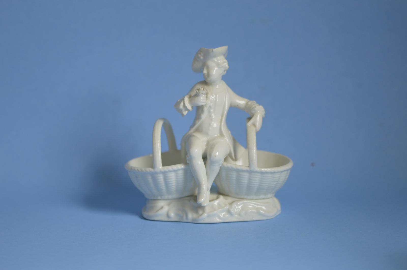 19th Century Meissen Blanc Di Chine Double Condiment (1 of 6)