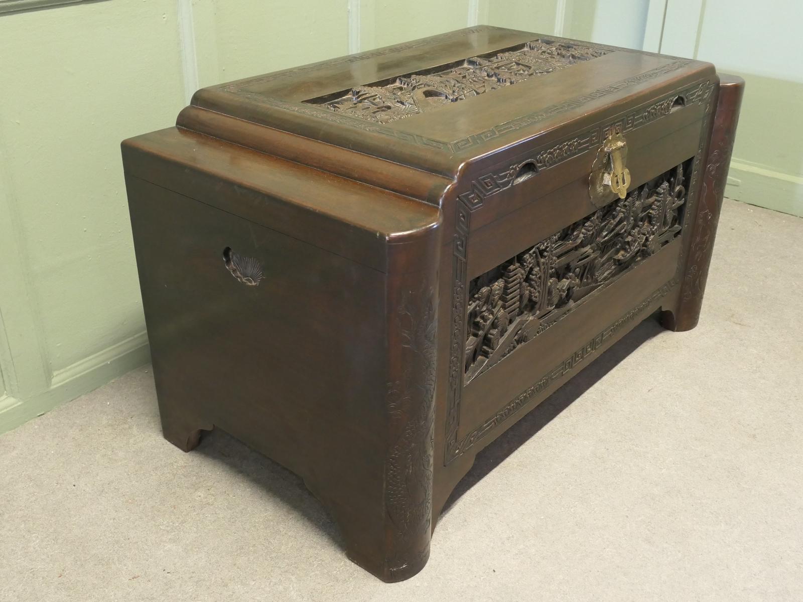 Asian 20th Century Camphor Wood Oriental Furniture - main image