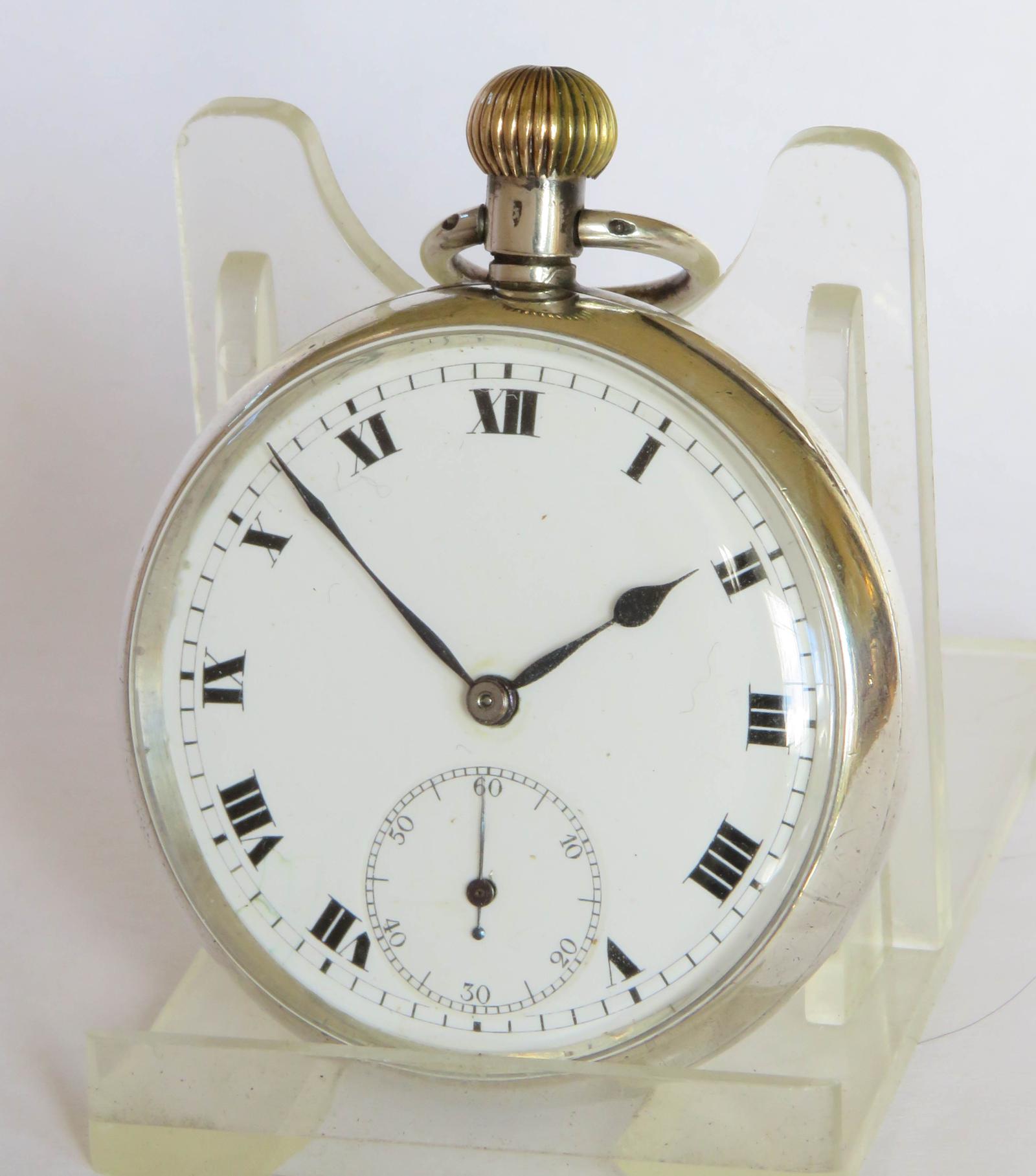 Pocket Watch: Antique Silver Electa Pocket Watch 1925 (1 of 5)