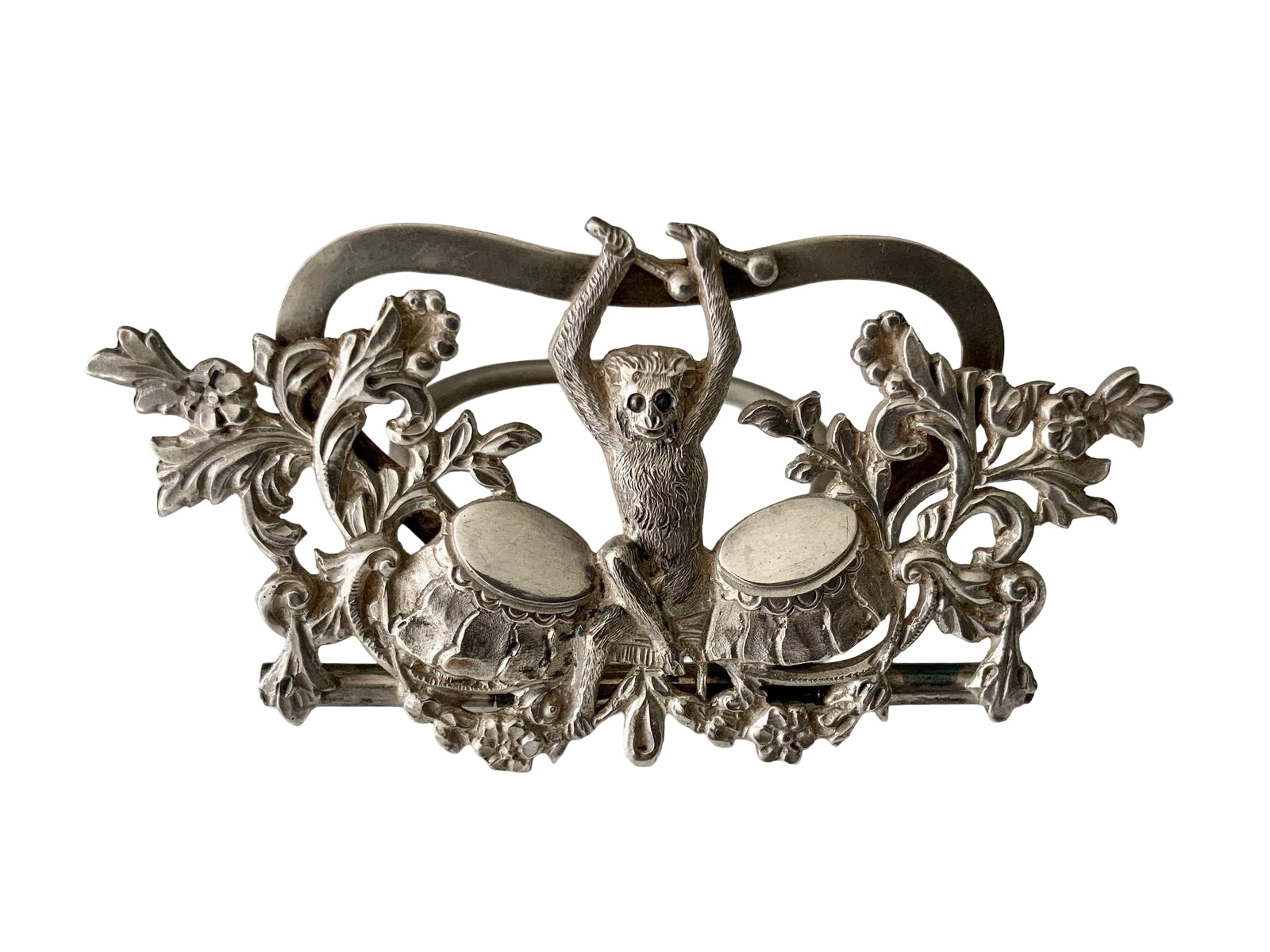 Very Unusual Silver Monkey Menu Holder (1 of 2) Very Unusual Silver Monkey Menu Holder (1 of 2)