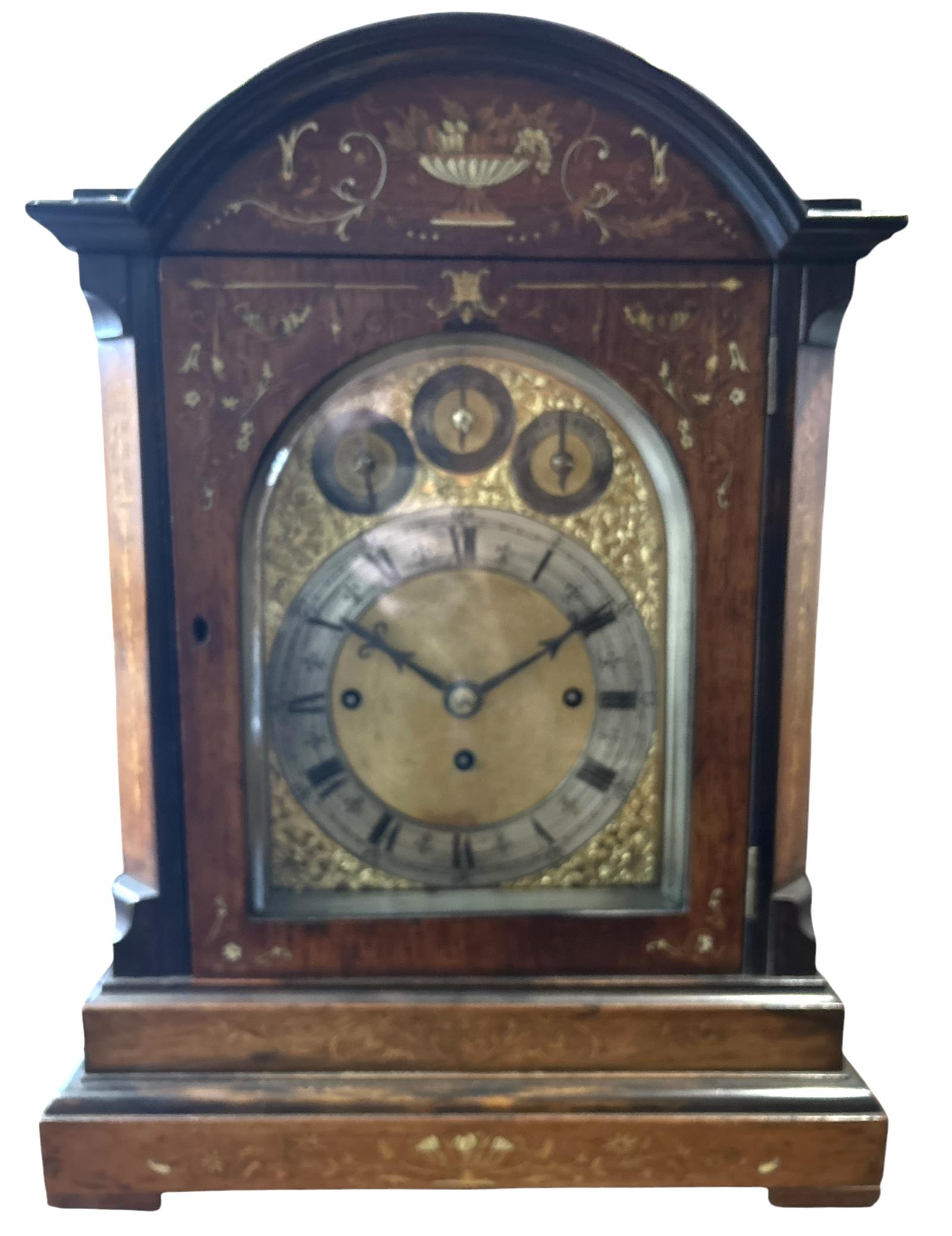 Fabulous English Triple Fusee Musical Bracket Clock – 8 Day Musical Clock (1 of 12)