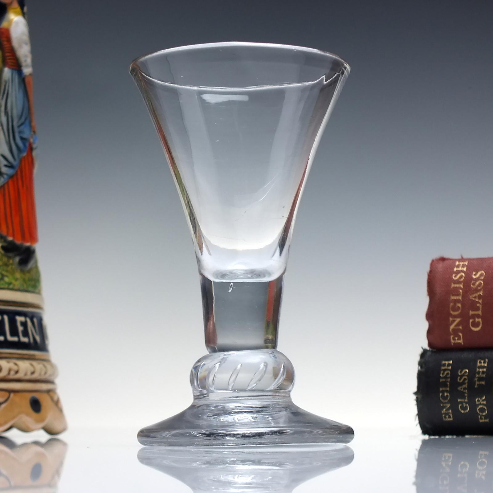 18th Century Air Beaded Firing Glass c.1750 (1 of 5) 18th Century Air Beaded Firing Glass c.1750 (1 of 5)