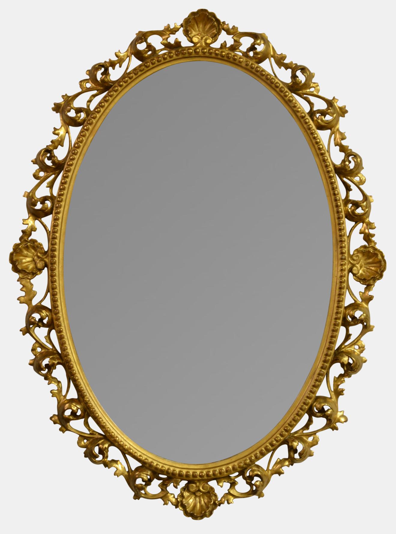 19th Century Carved Mirror in Florentine Style (1 of 1) 19th Century Carved Mirror in Florentine Style (1 of 1)