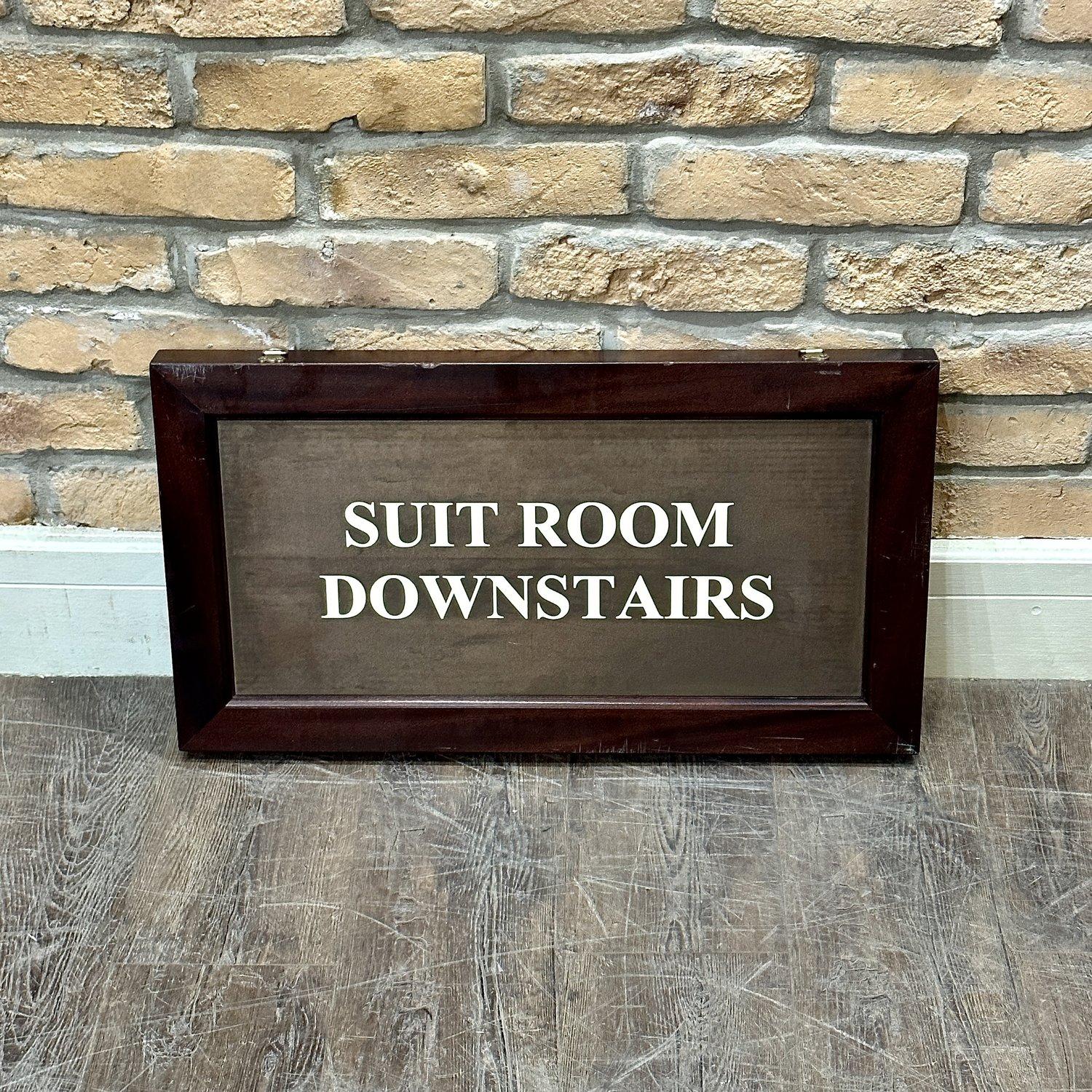 1960s Mahogany Shop Sign (1 of 3)