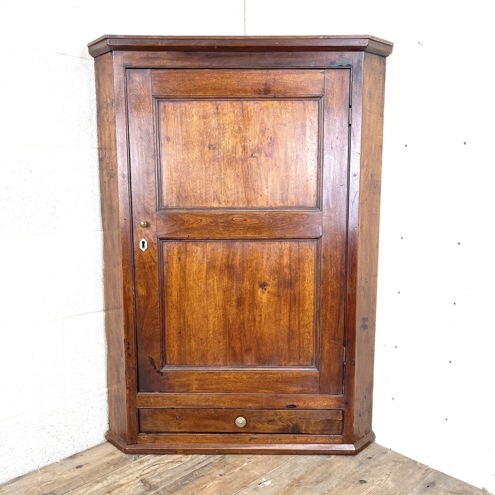 Antique Fruitwood Corner Cupboard (1 of 7) Antique Fruitwood Corner Cupboard (1 of 7)
