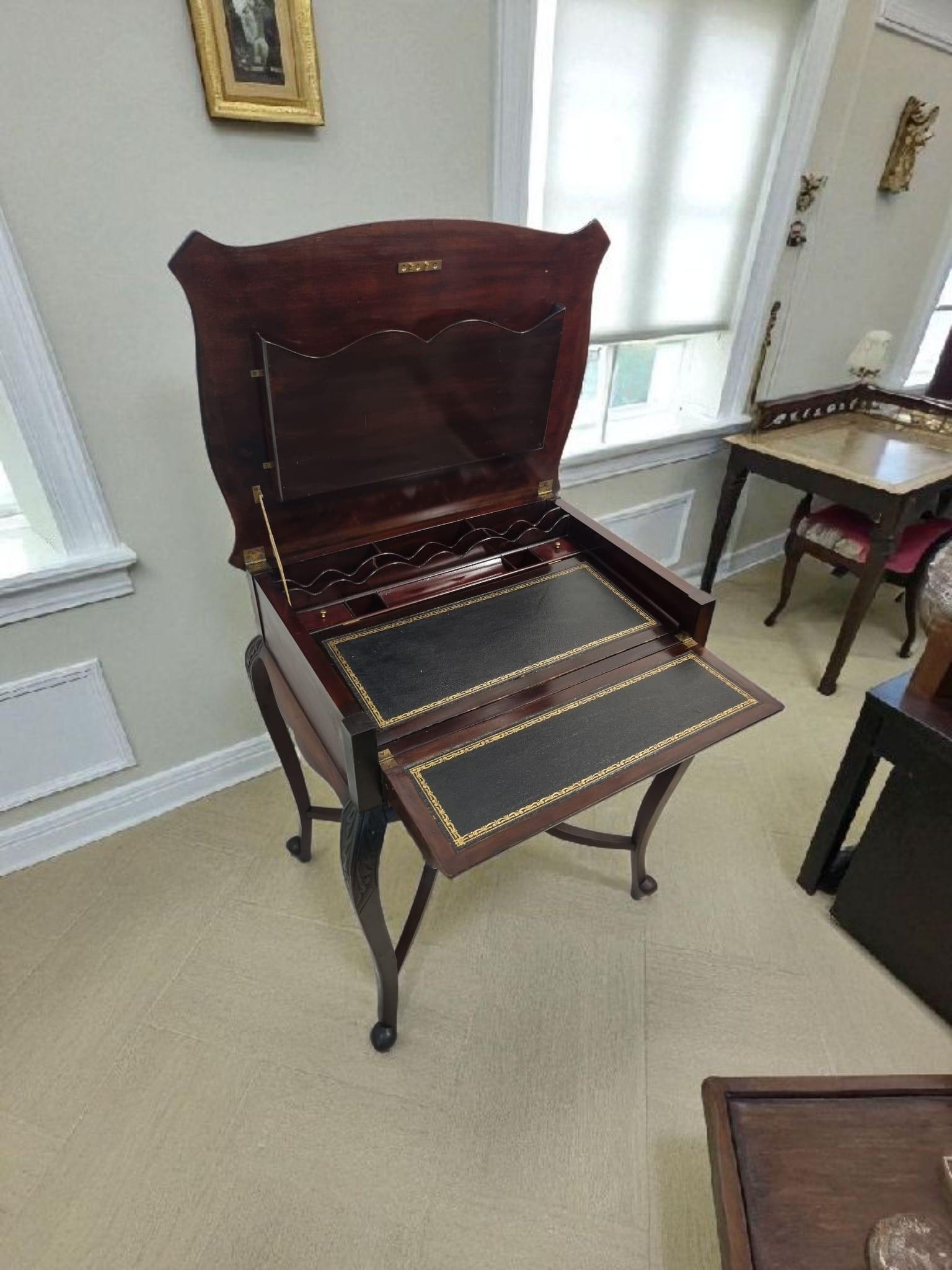 Mahogany Writing Table / Davenport Style Desk c.1930 (1 of 11)