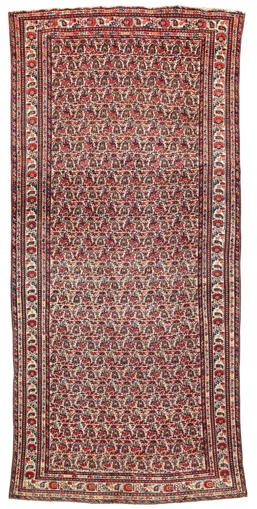 Antique Malayer Runner 2.86m X 1.38m (1 of 16)