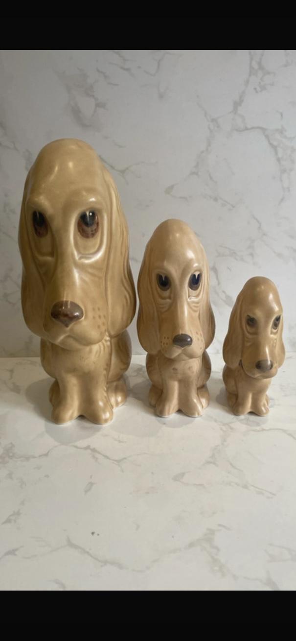 Vintage Sylvac Spaniel Dogs Set of 3 Beige Ceramic Dog Figurines (1 of 4) Vintage Sylvac Spaniel Dogs Set of 3 Beige Ceramic Dog Figurines (1 of 4)