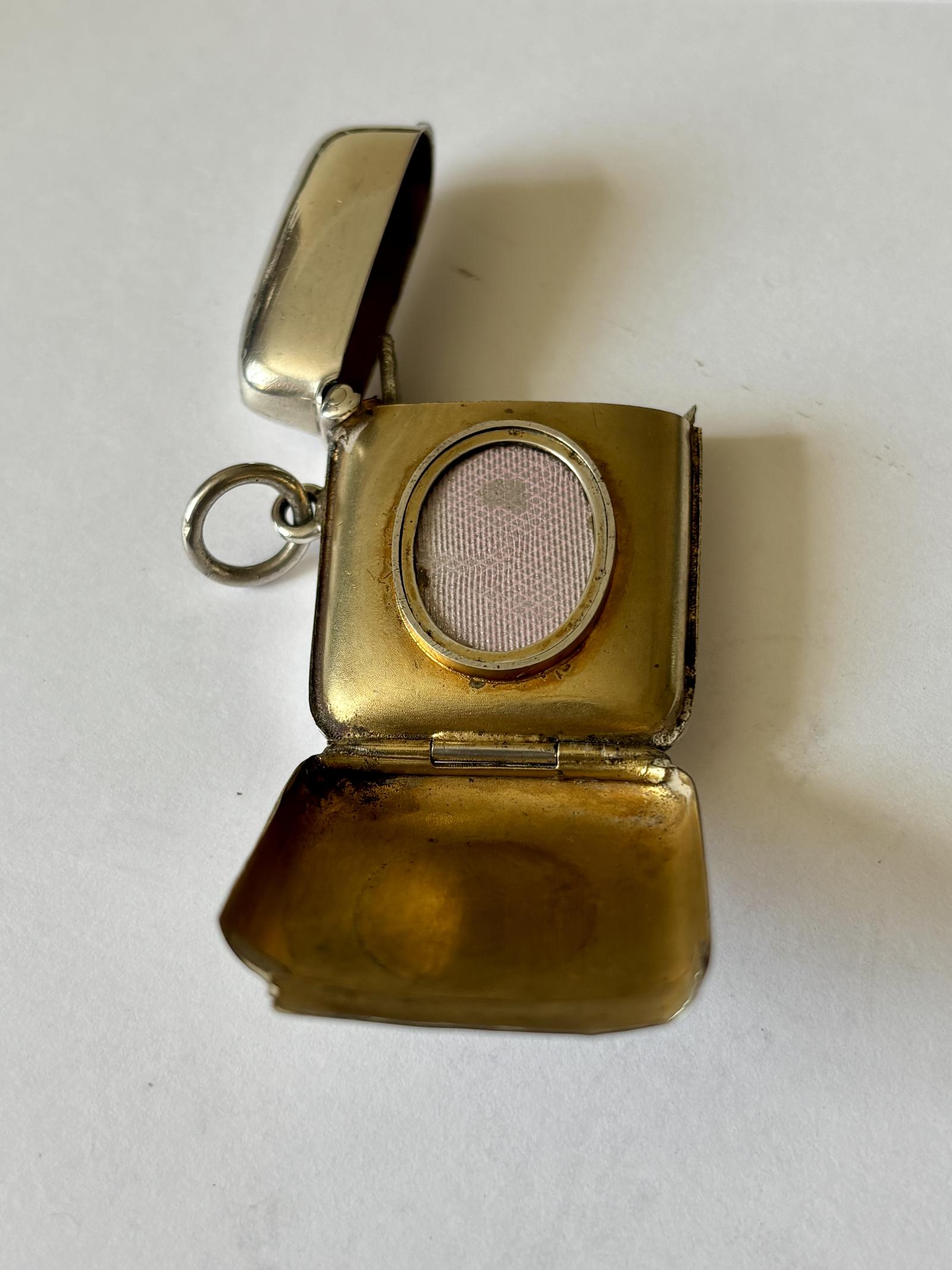 Rare Sterling Silver Vesta & Photo Frame Combination - Minshull & Latimer 1898 (1 of 11)