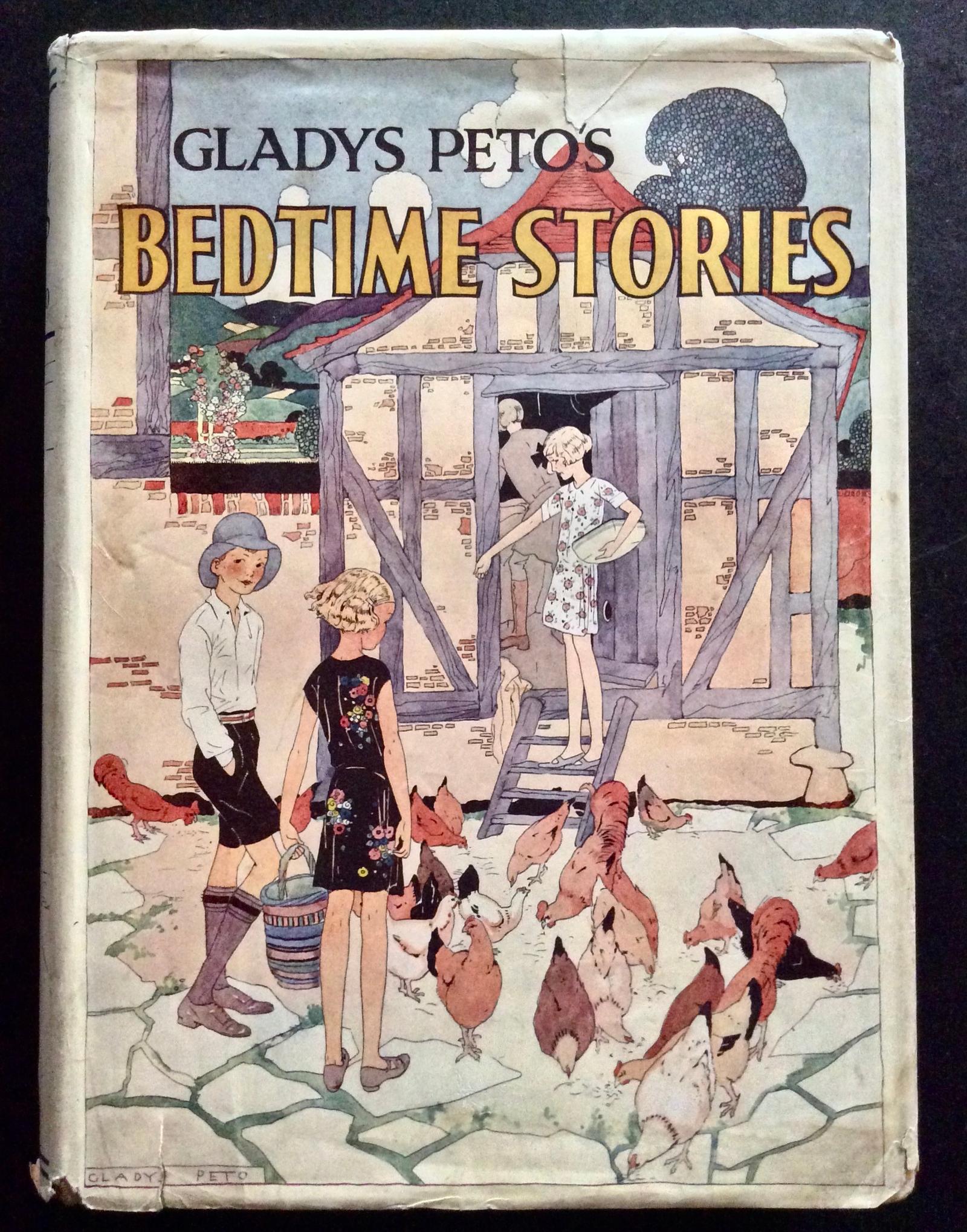 1928 Bedtime Stories by Gladys Peto Scarce Illustrated Children's Book with Original Dust Jacket (1 of 5)