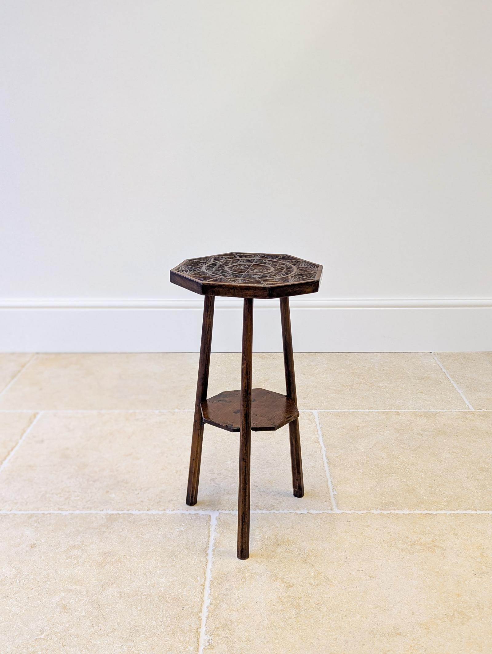 Antique Early 20th Century Carved Oak Tripod Occasional Table (1 of 14) Antique Early 20th Century Carved Oak Tripod Occasional Table (1 of 14)