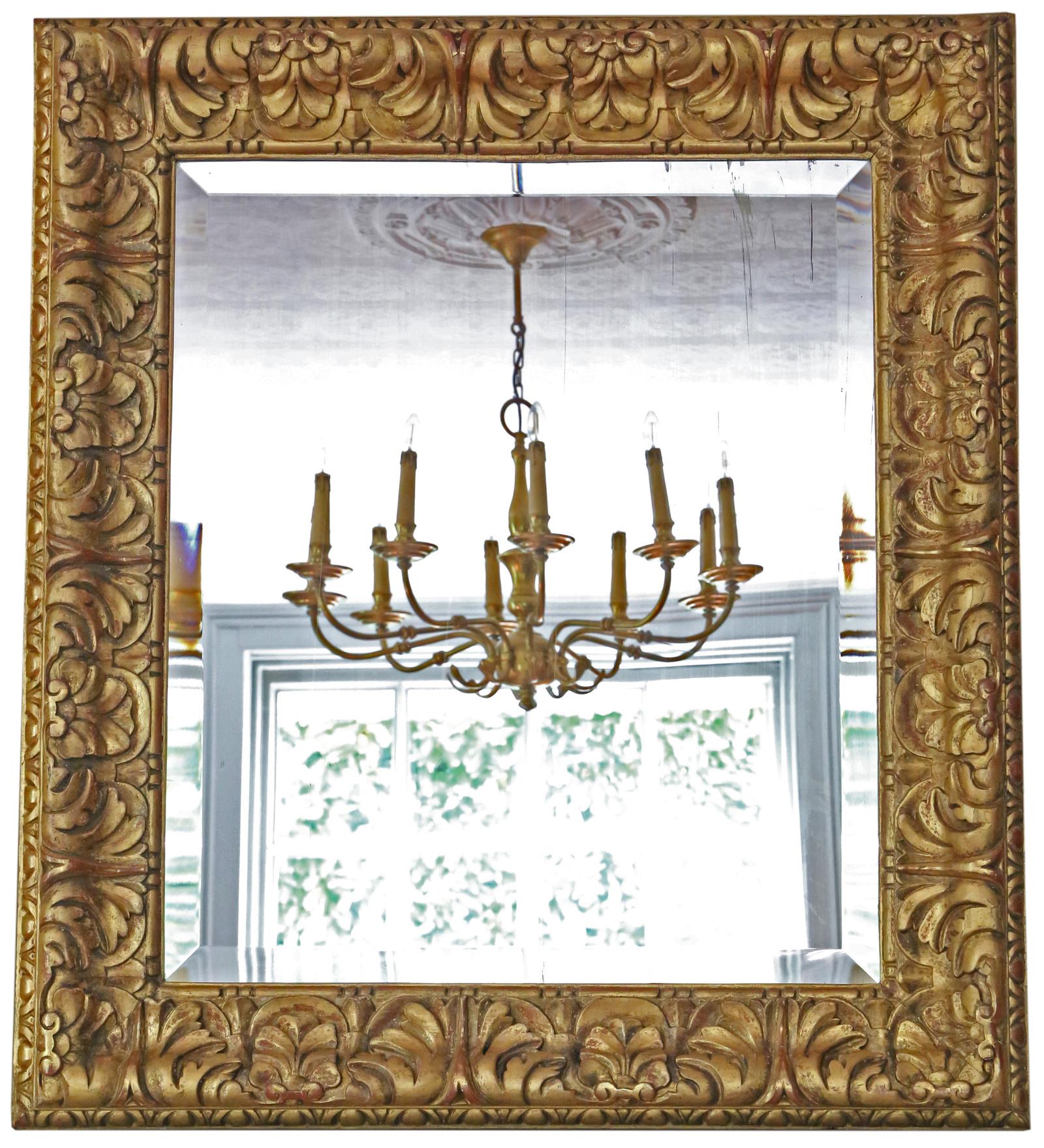 Antique Fine Quality Large Gilt 19th Century Overmantle or Wall Mirror (1 of 6) Antique Fine Quality Large Gilt 19th Century Overmantle or Wall Mirror (1 of 6)